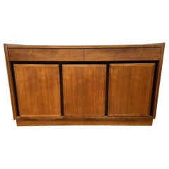 Mid Century Modern Merton Gershun for Dillingham Walnut Sideboard Credenza