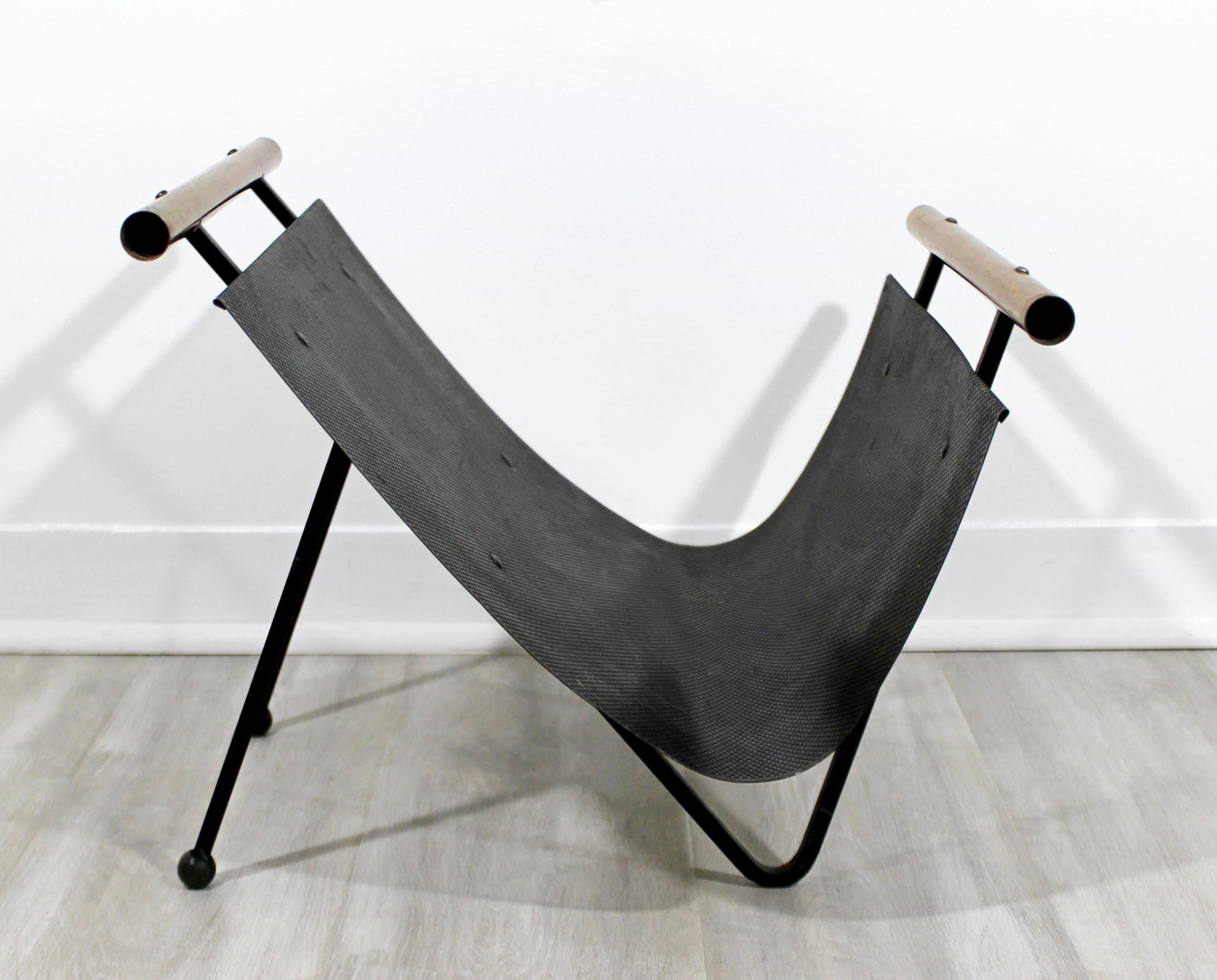 mid century log holder