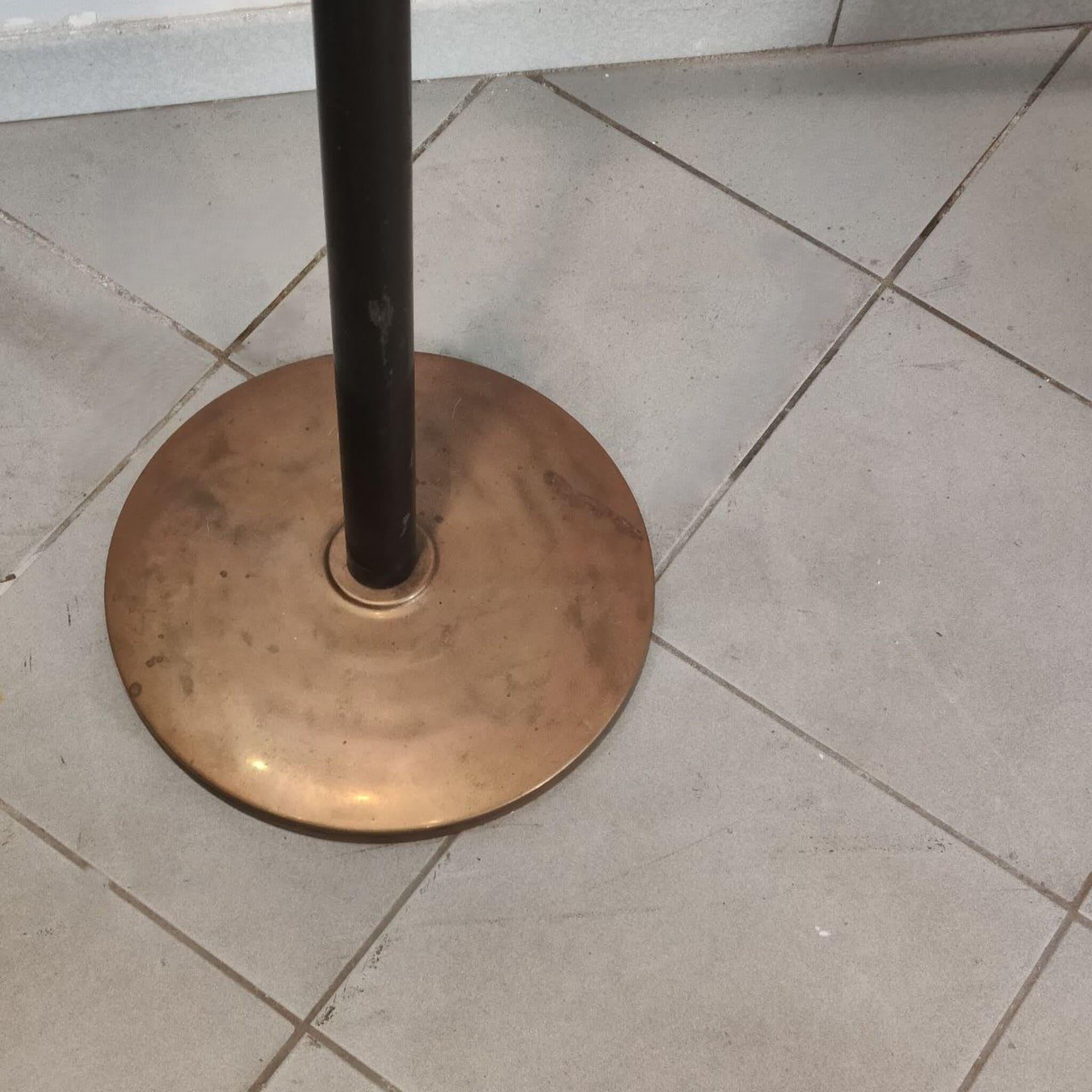 Mid-20th Century Mid-century modern metal and brass italian floor lamp from 1950s For Sale