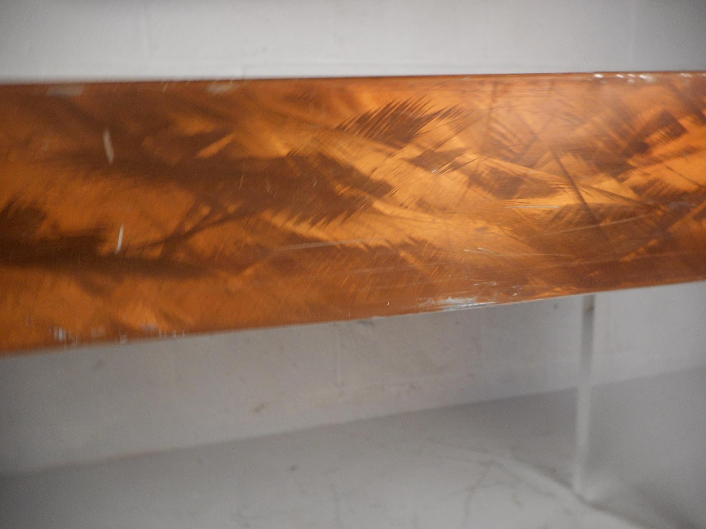 Mid-Century Modern Metal and Lucite Dining Table For Sale 6