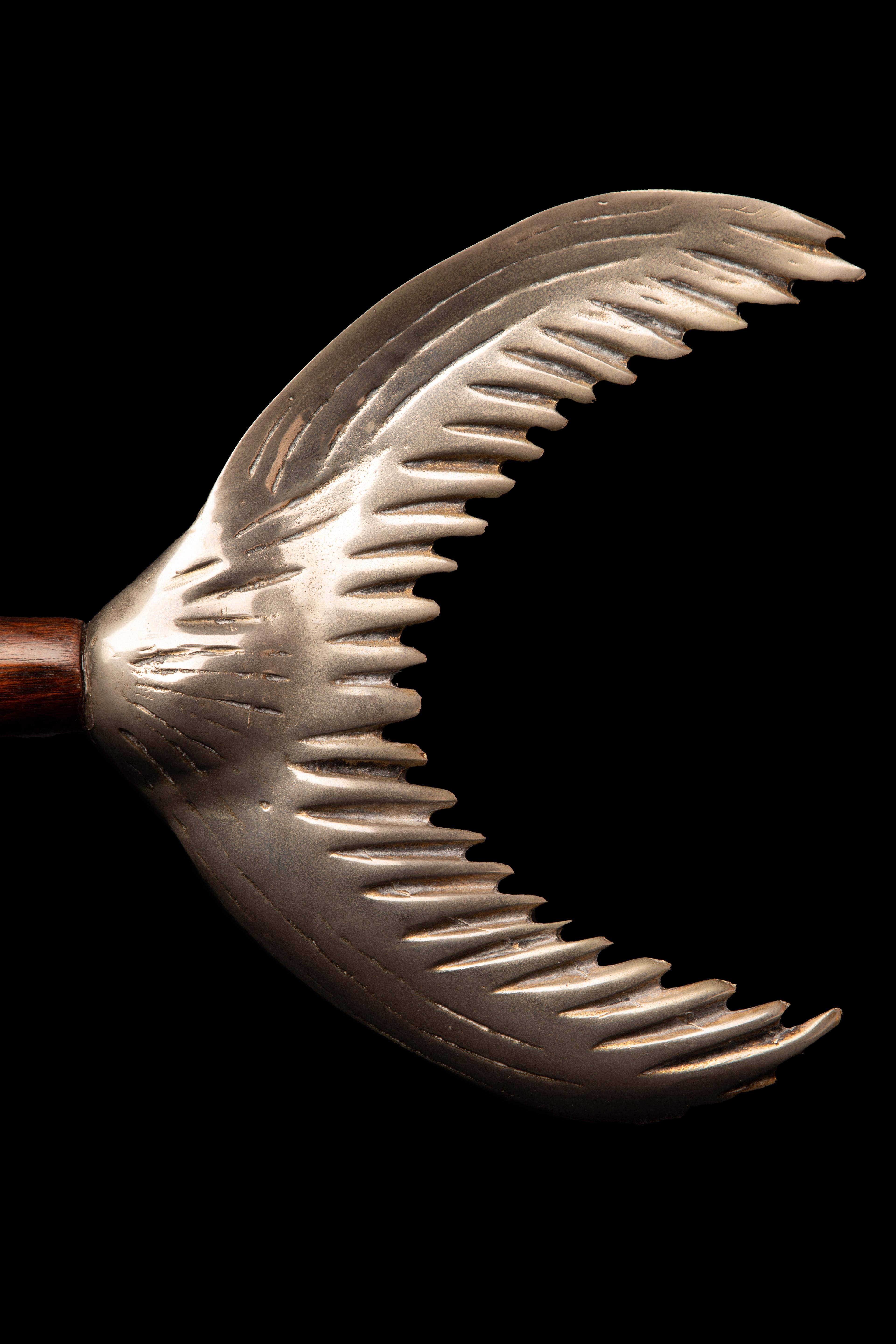 20th Century Mid-Century Modern Metal and Wood Swordfish