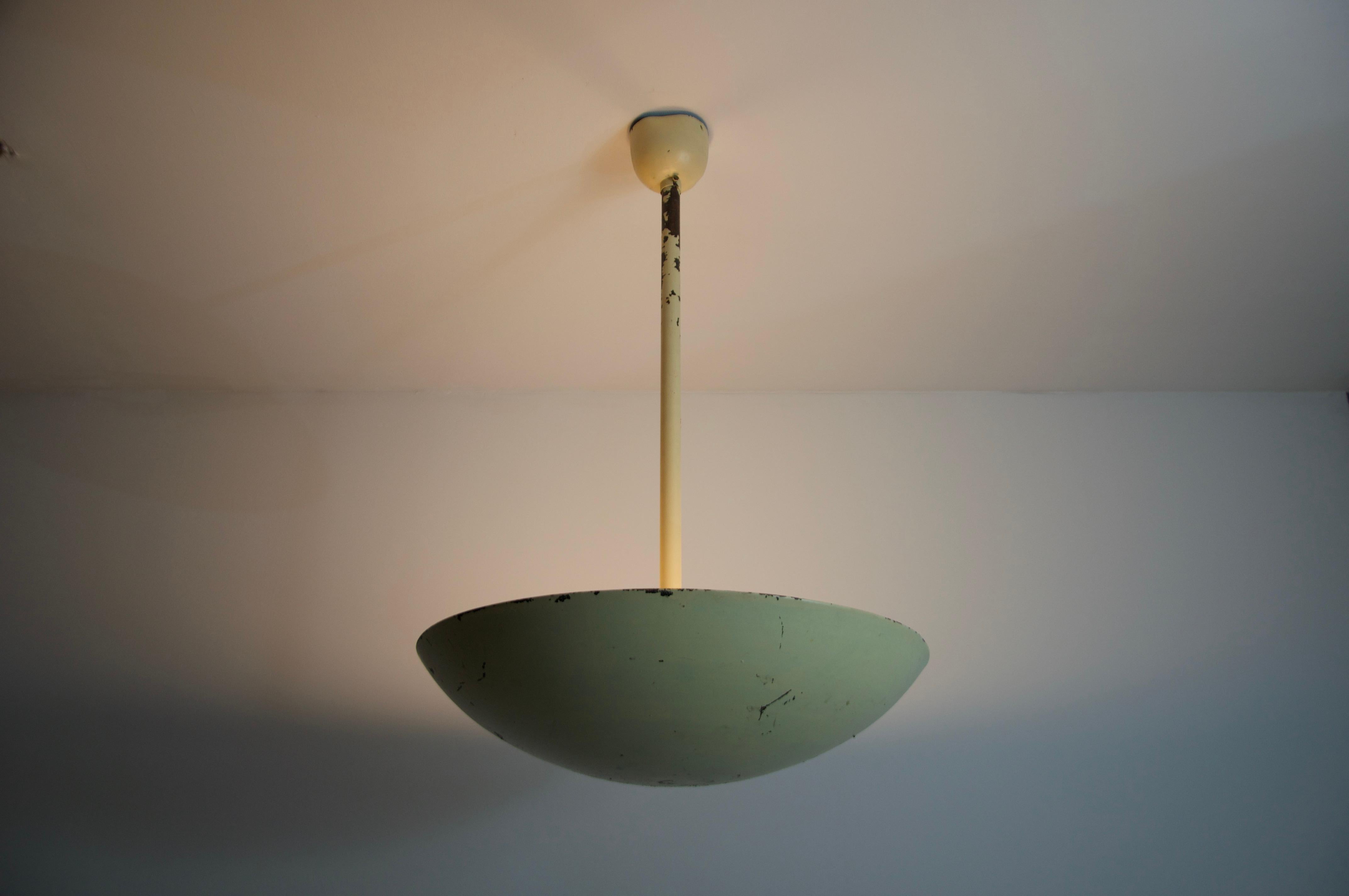 Plafonnier en métal moderne du milieu du siècle, Allemagne, années 1960 en vente 3