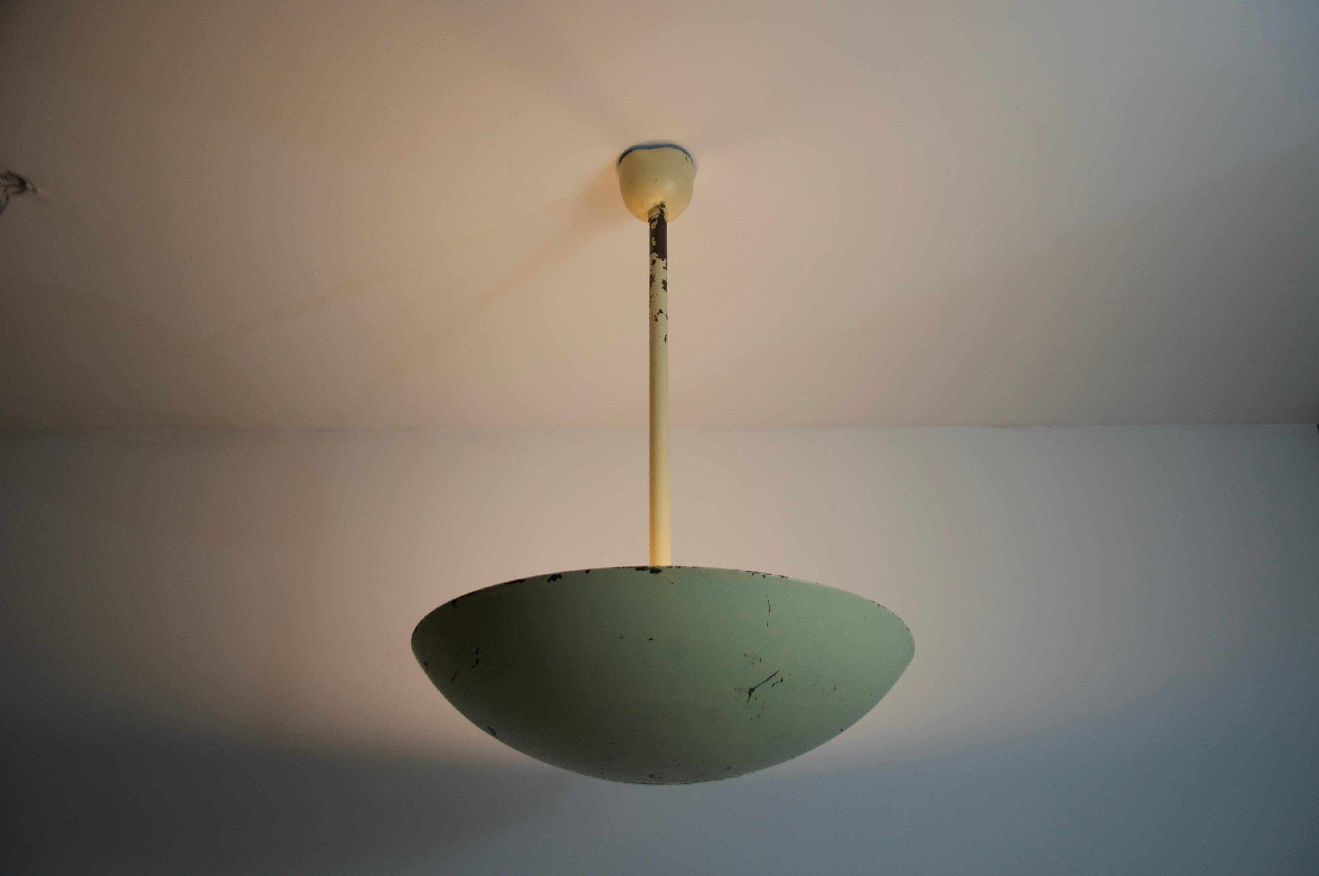 Plafonnier en métal moderne du milieu du siècle, Allemagne, années 1960 en vente 4