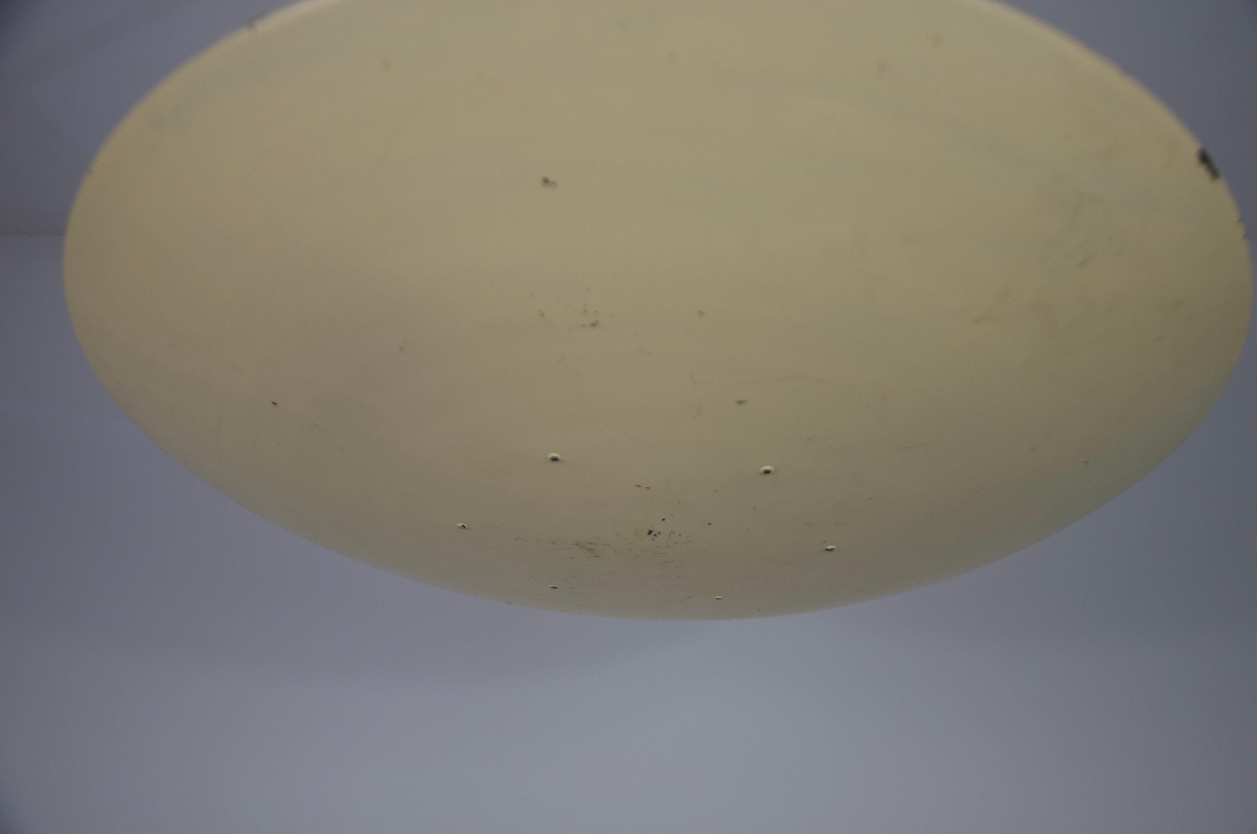 Lampada da soffitto in metallo della modernità di metà secolo Germania, anni '60 in vendita 5