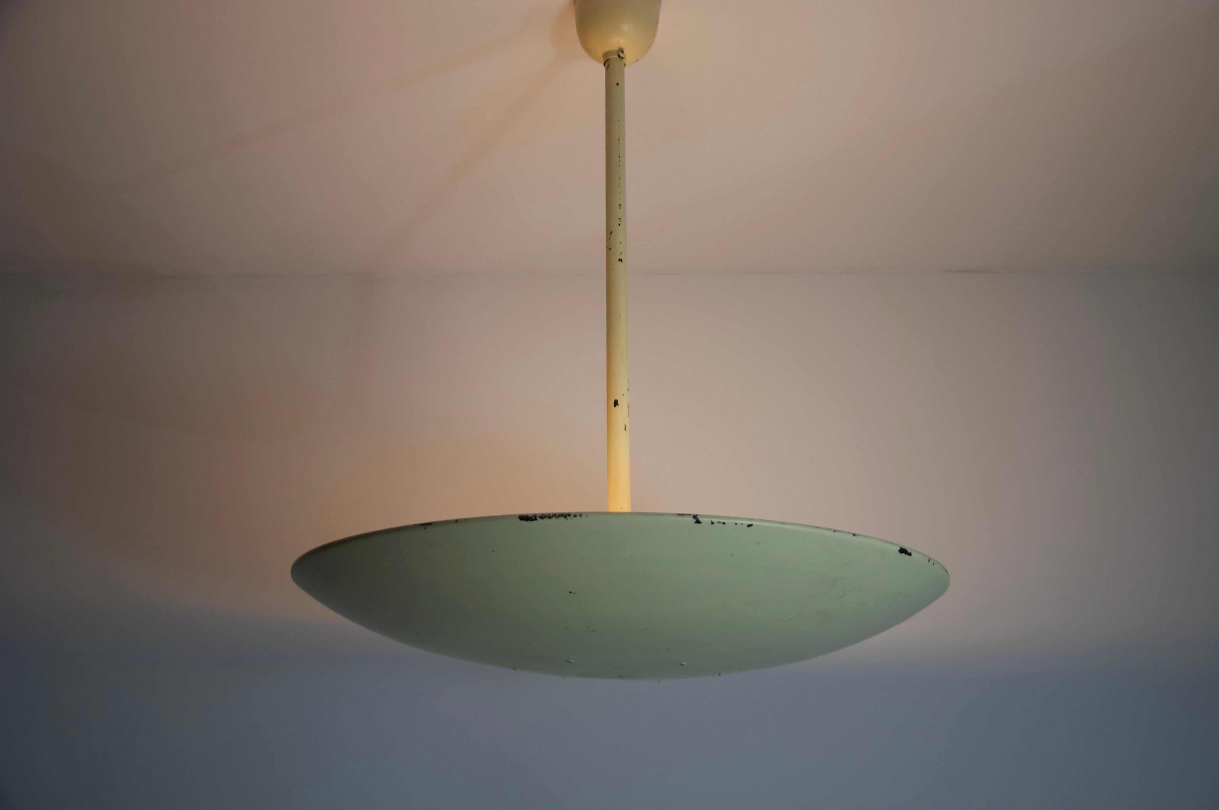 Mid-Century moderno Lampada da soffitto in metallo della modernità di metà secolo Germania, anni '60 in vendita