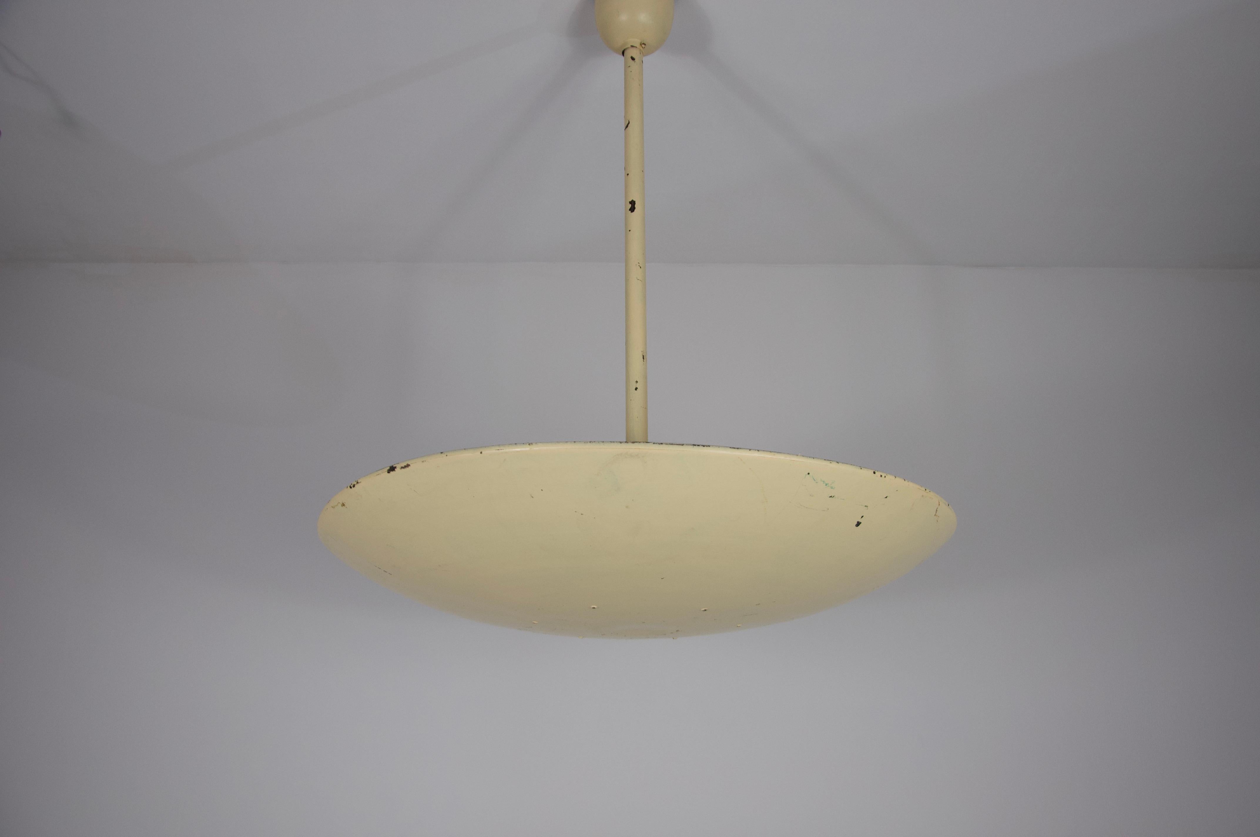 Mid-Century moderno Lampada da soffitto in metallo della modernità di metà secolo Germania, anni '60 in vendita
