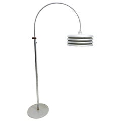 Lampadaire en métal moderne du milieu du siècle dernier de Borsfay Tamas, Hongrie, 1970
