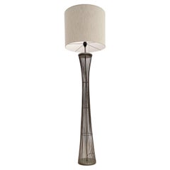 Vintage Mid-Century Modern Metal Floor Lamp, Italy, 1970s