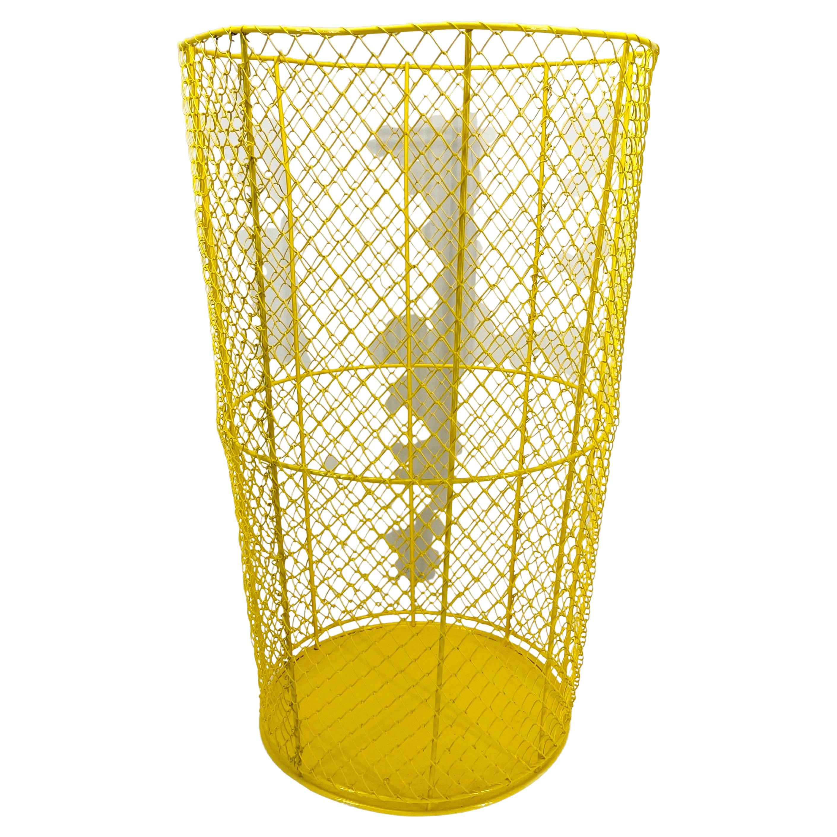 tall metal laundry basket