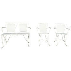 Set di mobili da esterno in metallo in stile Mid Century Furniture - 3 pezzi