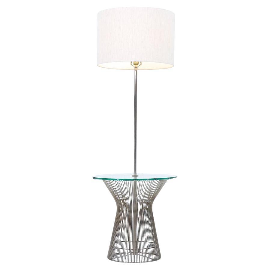 Mid-Century Modern Metal Rod & Glass Floor Lamp by Laurel Lamp Co.