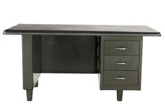 Mid-Century Modern Metal Tanker Desk, Unrestored 1940s-1960s, South Africa