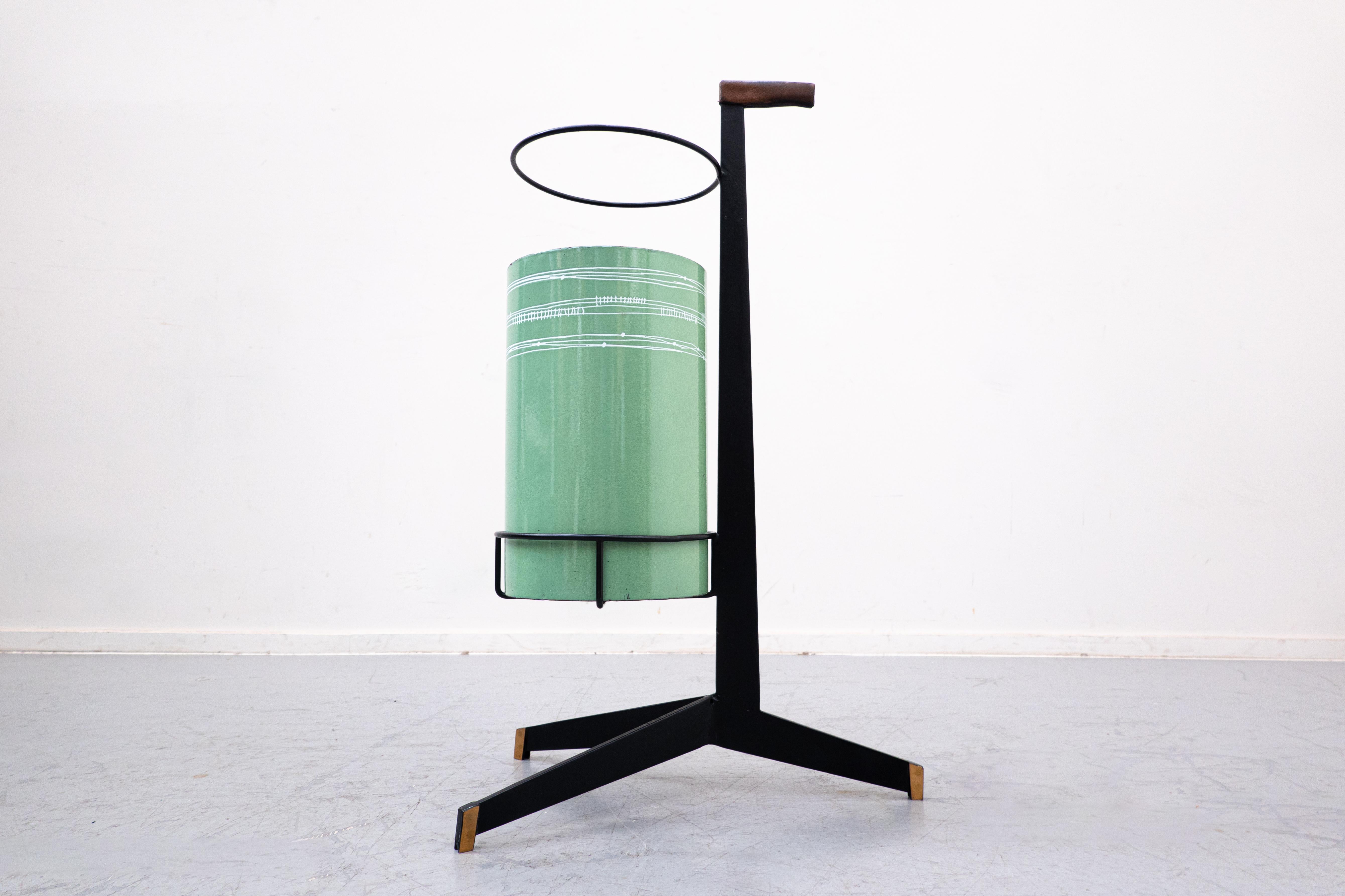Mid-Century Modern Metal Umbrella Stand by Siva Poggibonsi, Italy, 1950s For Sale 2