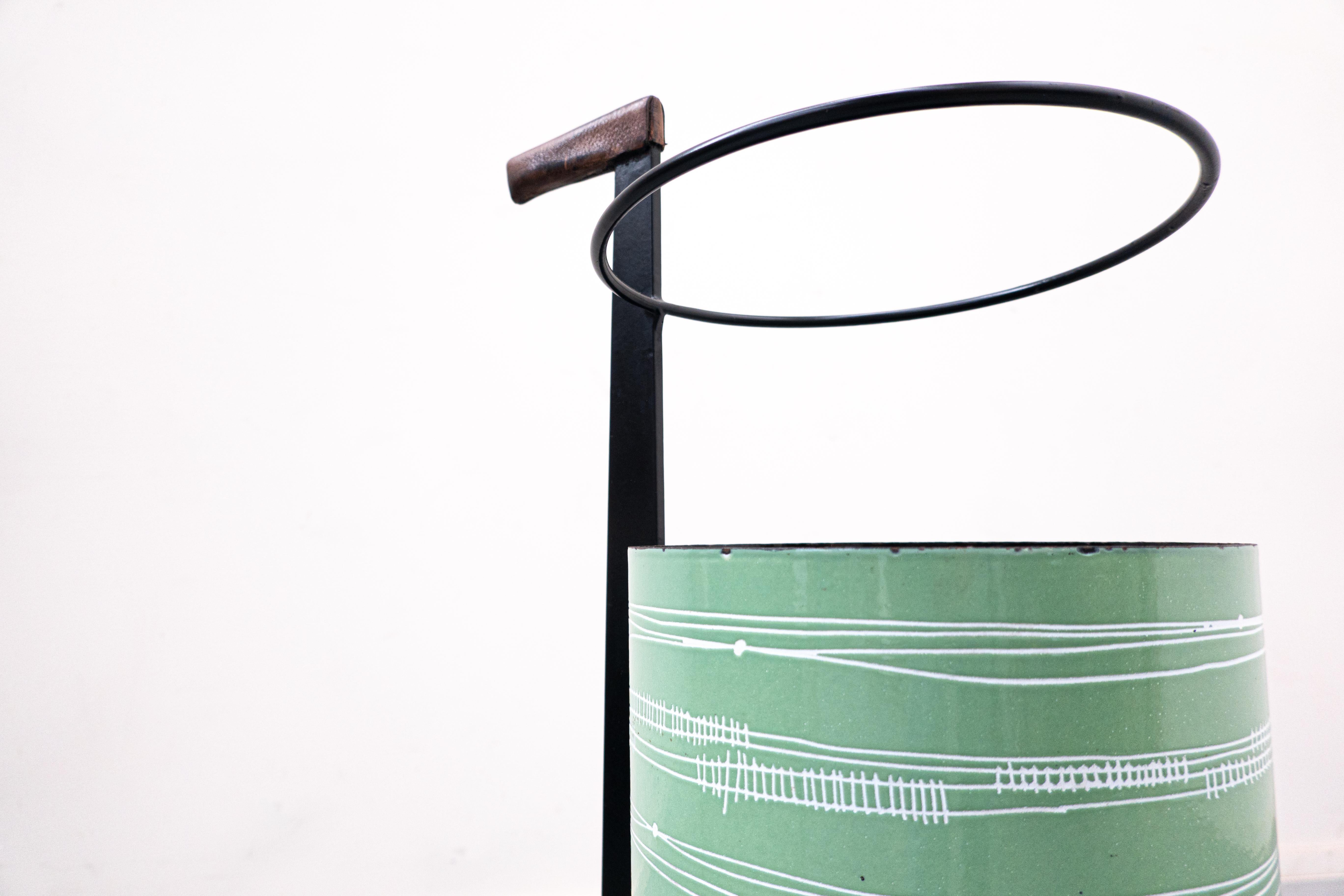 Mid-Century Modern Metal Umbrella Stand by Siva Poggibonsi, Italy, 1950s For Sale 3