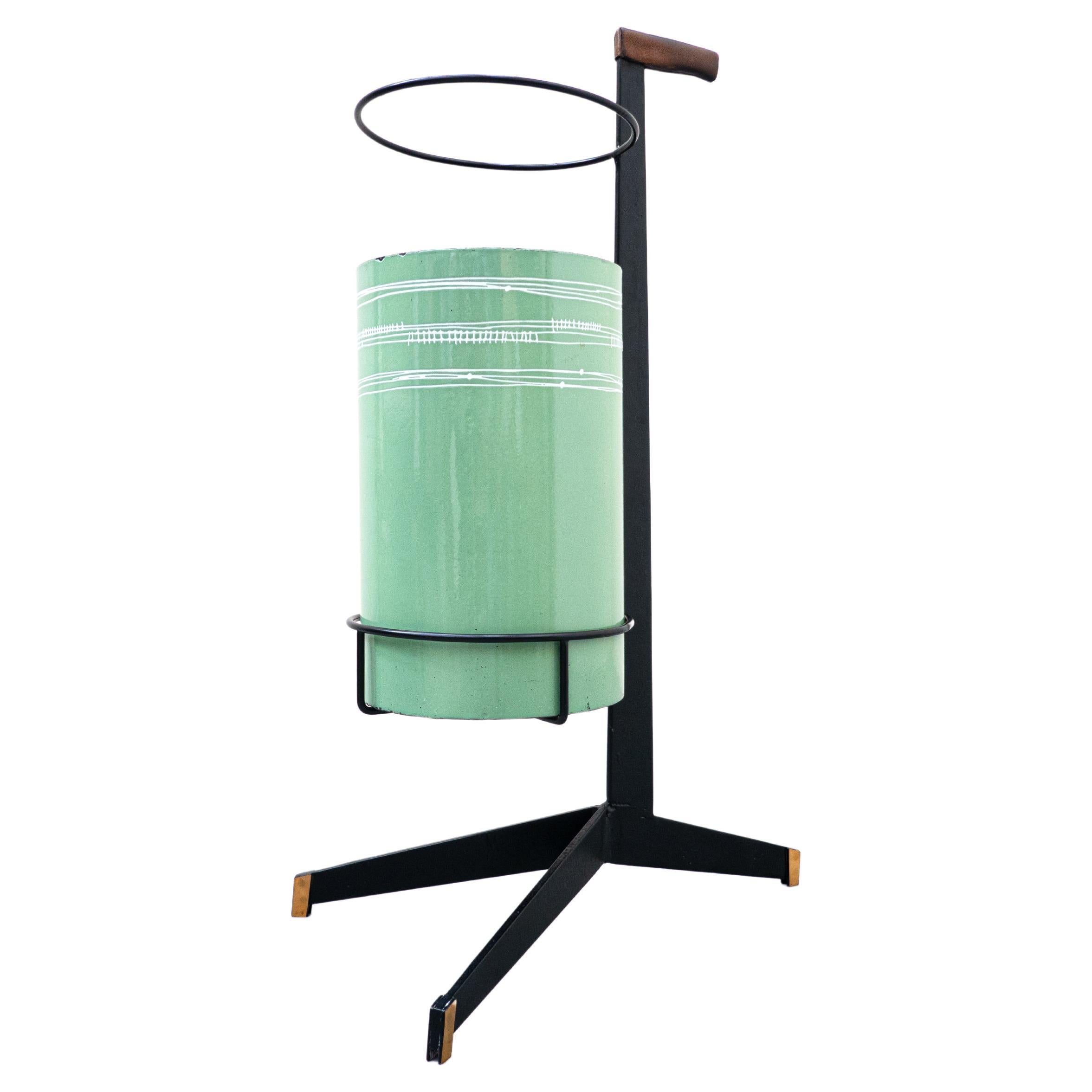Mid-Century Modern Metal Umbrella Stand by Siva Poggibonsi, Italy, 1950s For Sale
