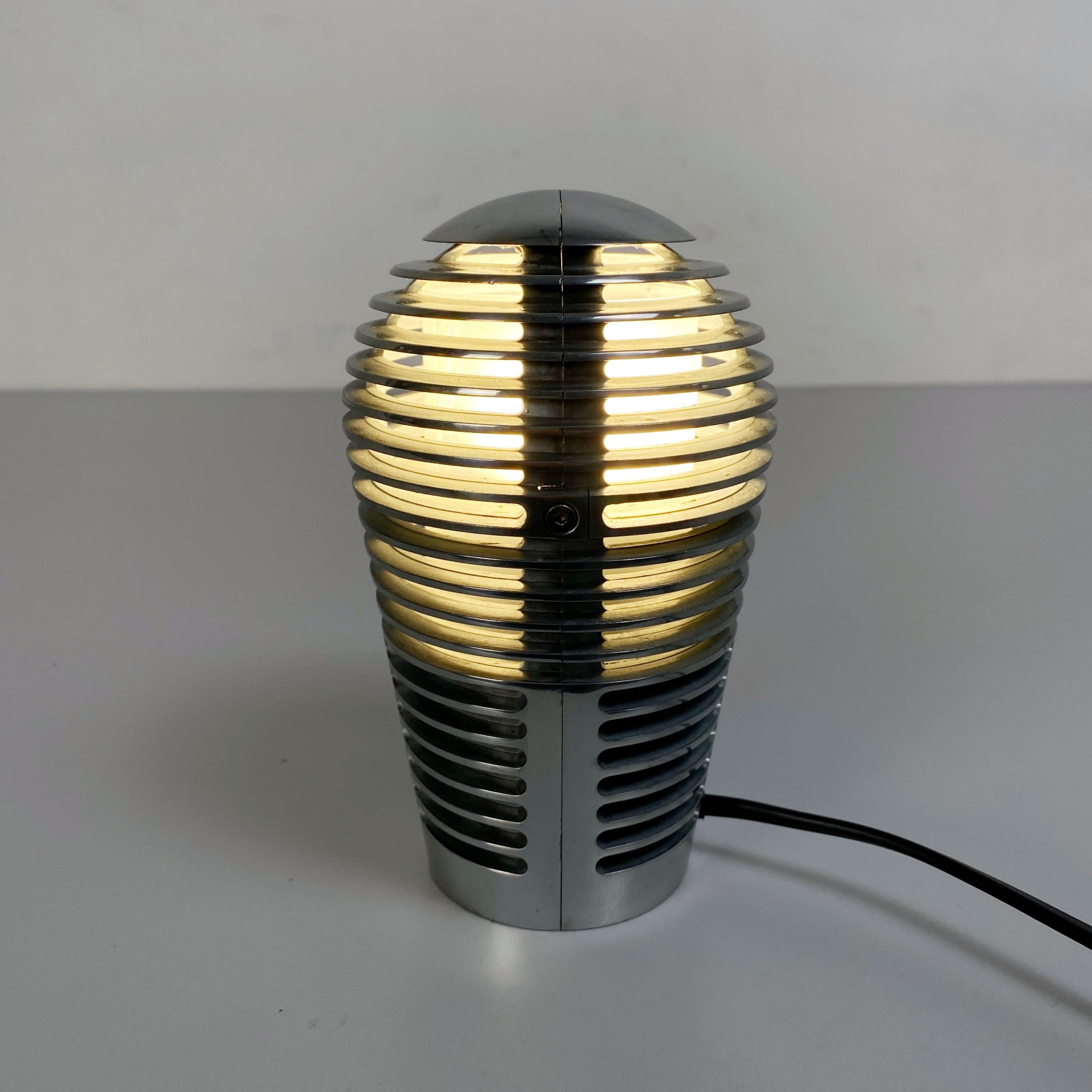 Mid-Century Modern Metal Zen Table Lamp by S.Y.C. Cevese for Metalarte, 1984 4