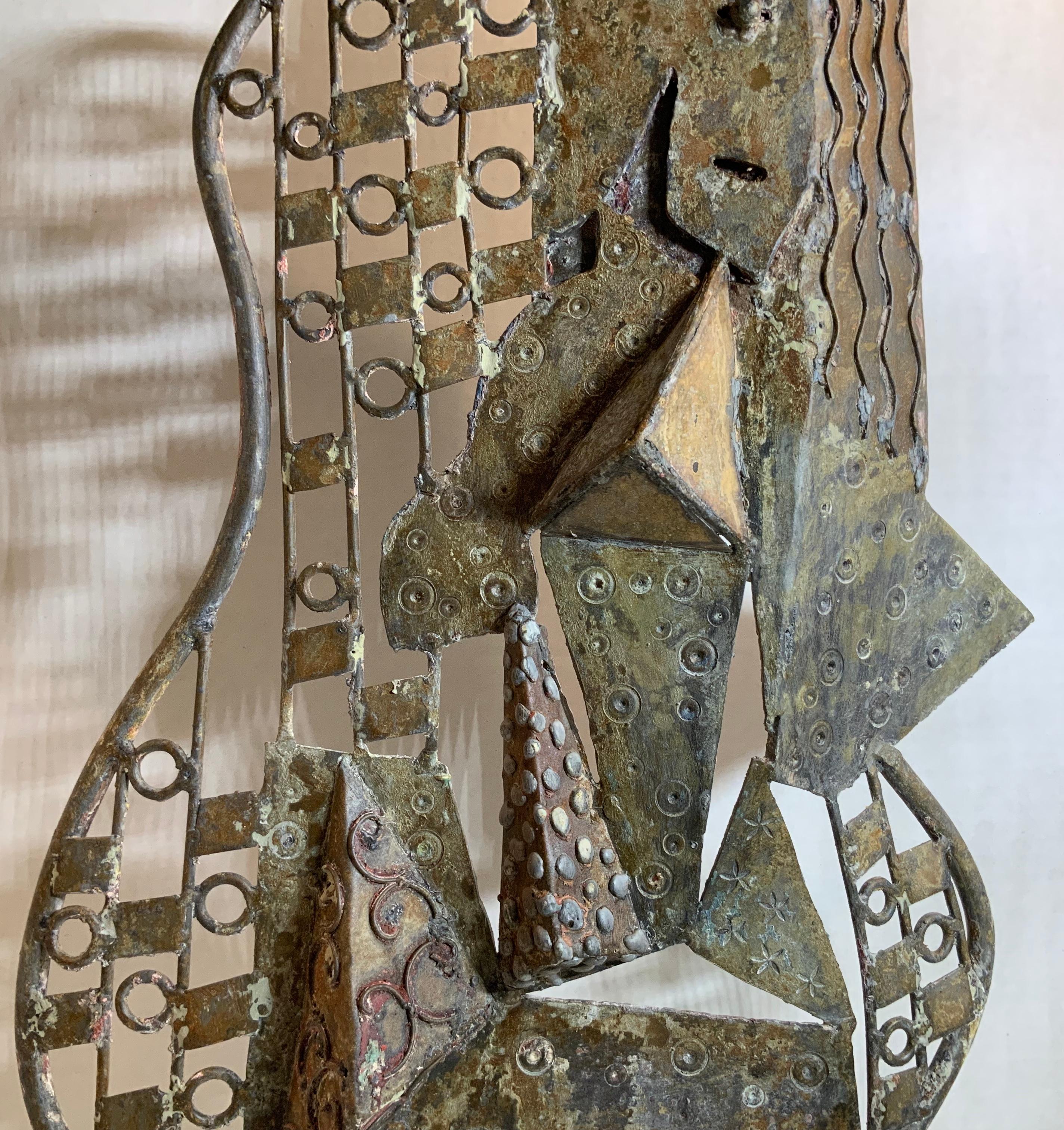 Mid-Century Modern Metallic Sculpture, circa 1960s 4