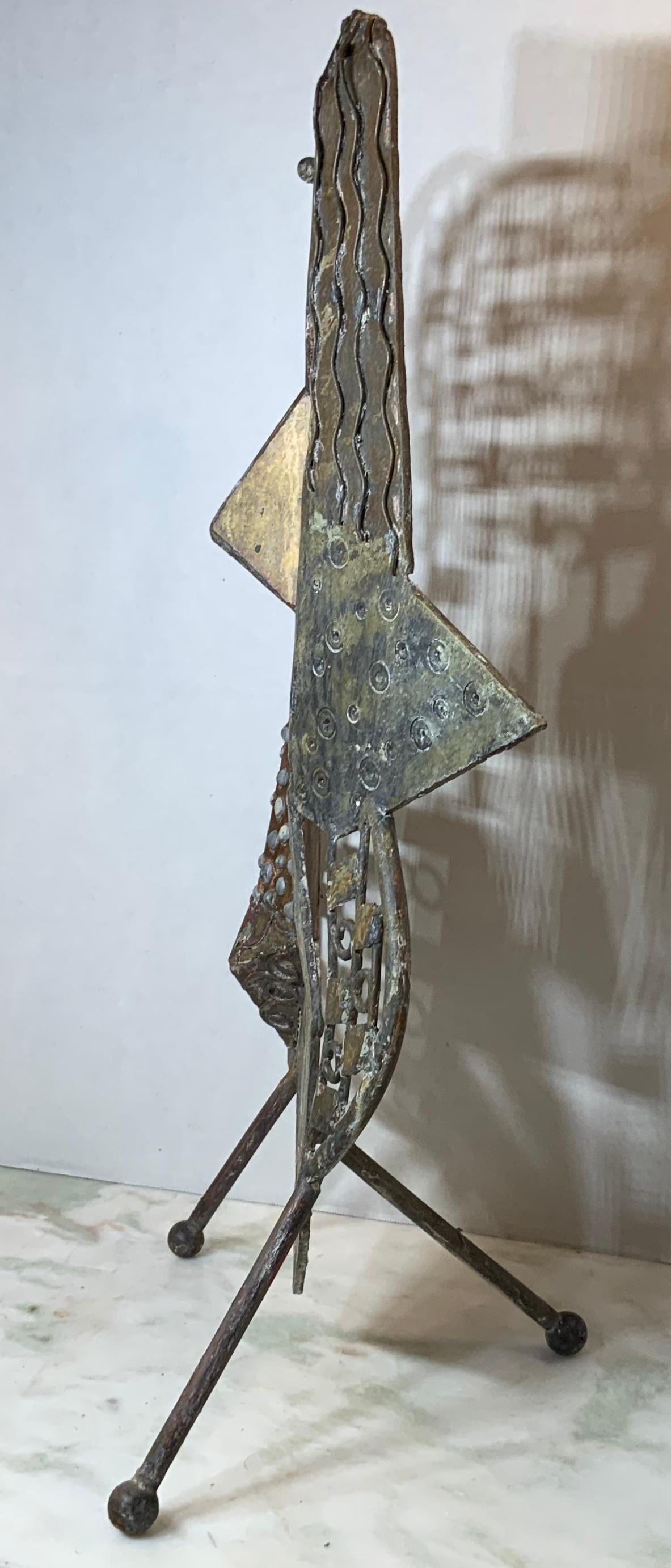 Mid-Century Modern Metallic Sculpture, circa 1960s 6