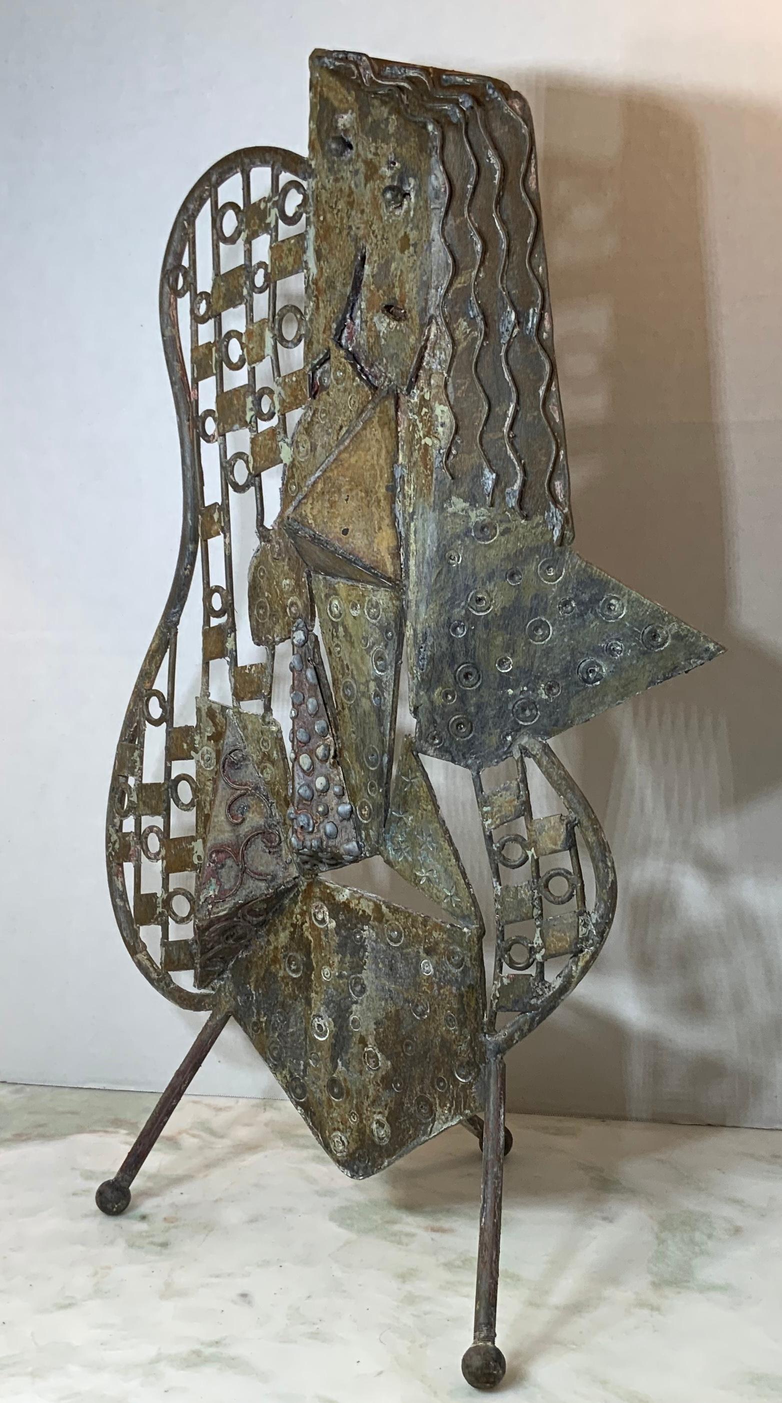 Mid-Century Modern Metallic Sculpture, circa 1960s 7