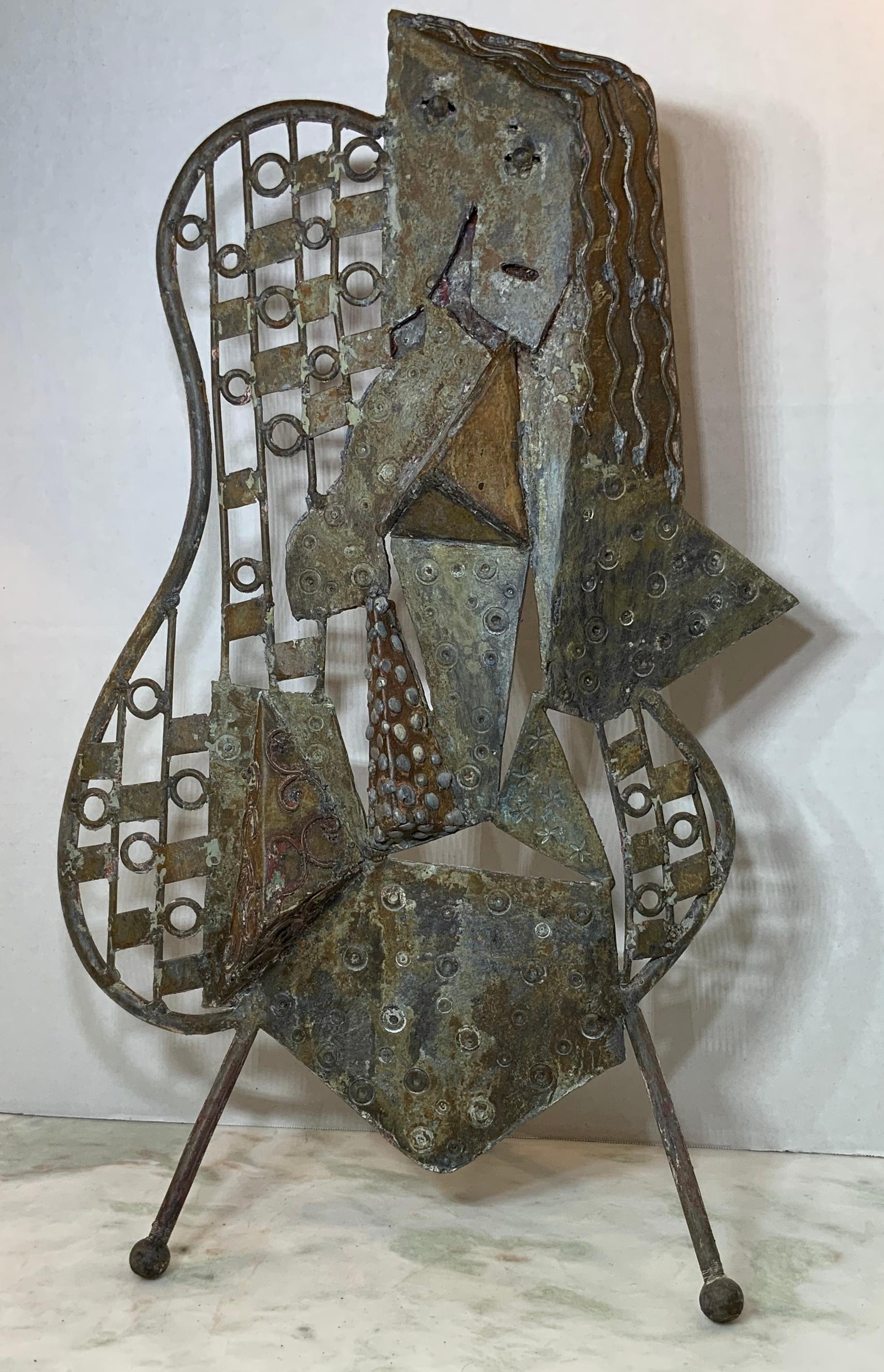 Mid-Century Modern Metallic Sculpture, circa 1960s 8