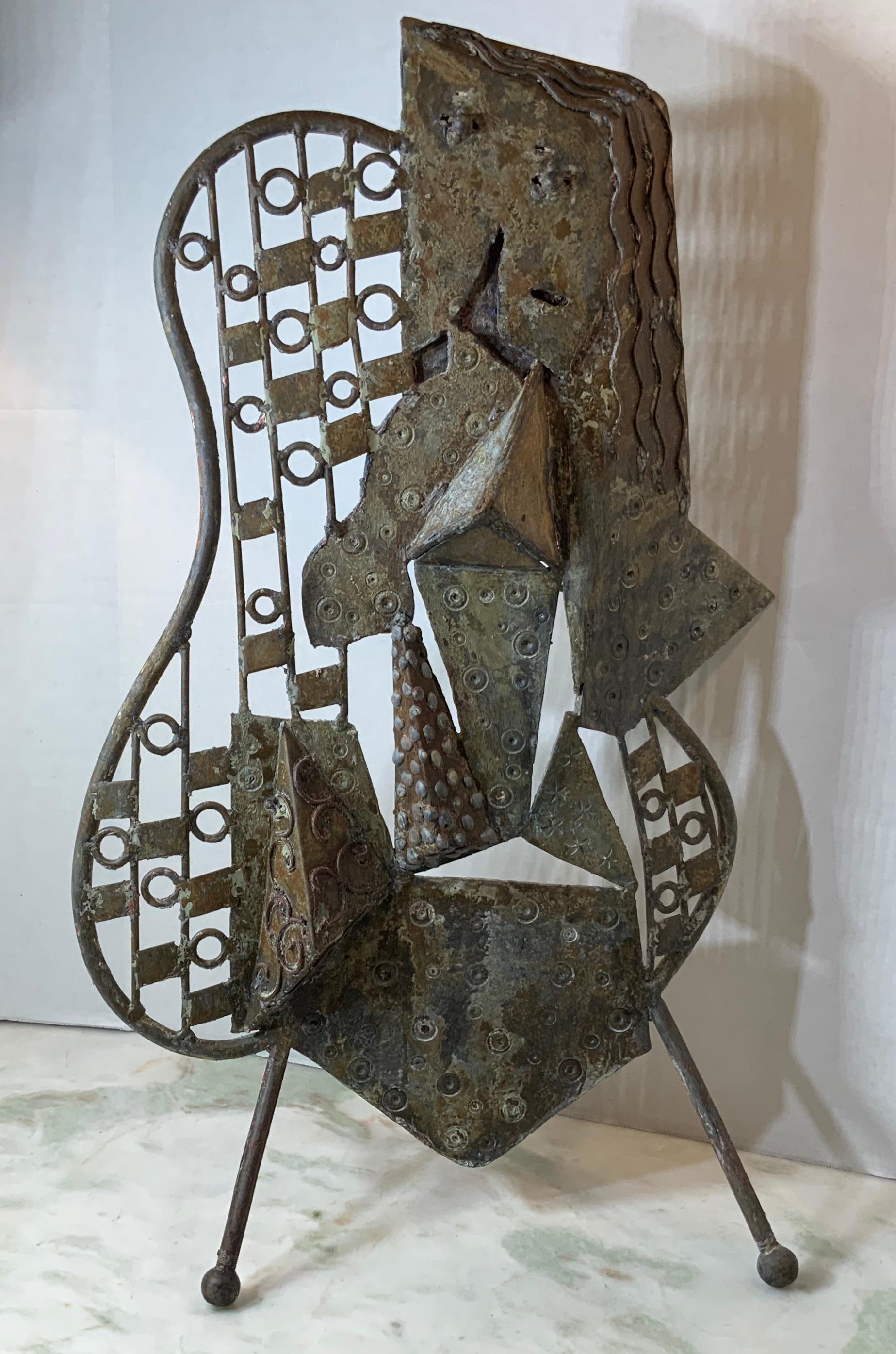 20th Century Mid-Century Modern Metallic Sculpture, circa 1960s
