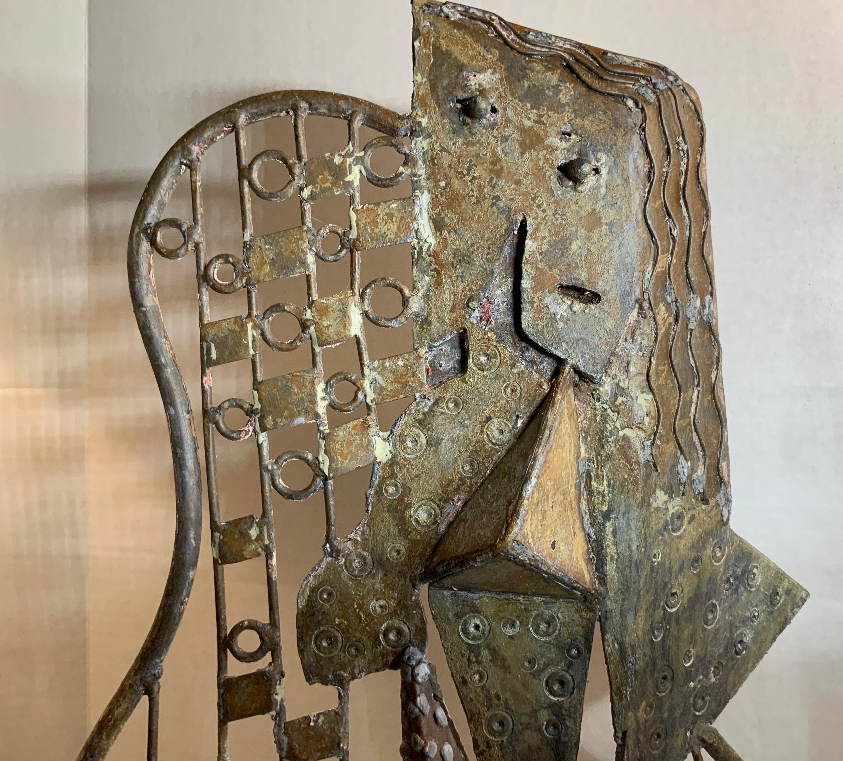 Mid-Century Modern Metallic Sculpture, circa 1960s 2