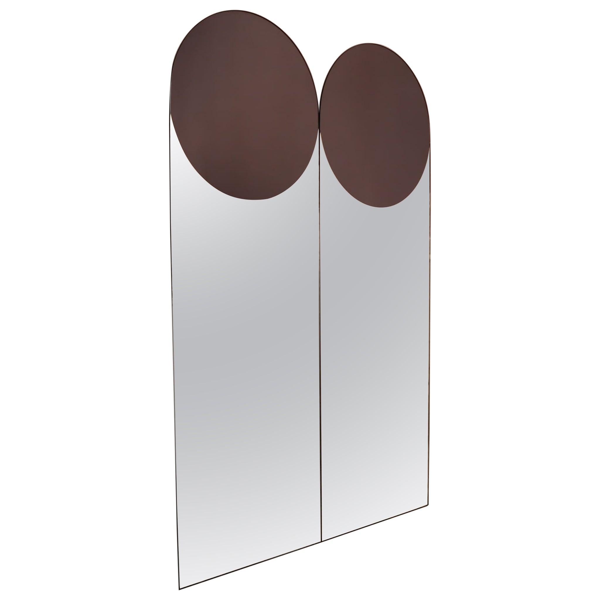 Mid-century modern "Meteora" mirror by Giuseppe Raimondi Cristal Art Italy 1970s