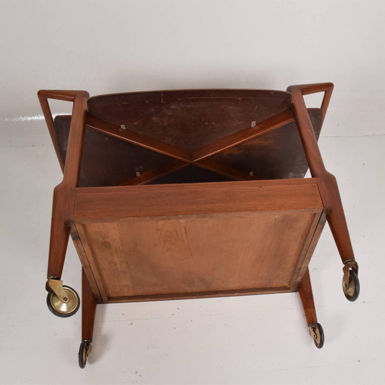 Mid Century Mexican Modern Service Cart Mahogany Regil De Yucatan Cart Mahogany Regil De Yucatan