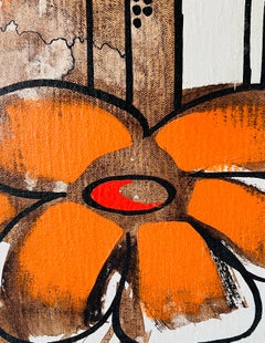 Mid Century Modern Michael Quincy M.Q. Rothwell Abstract Expressionist Painting