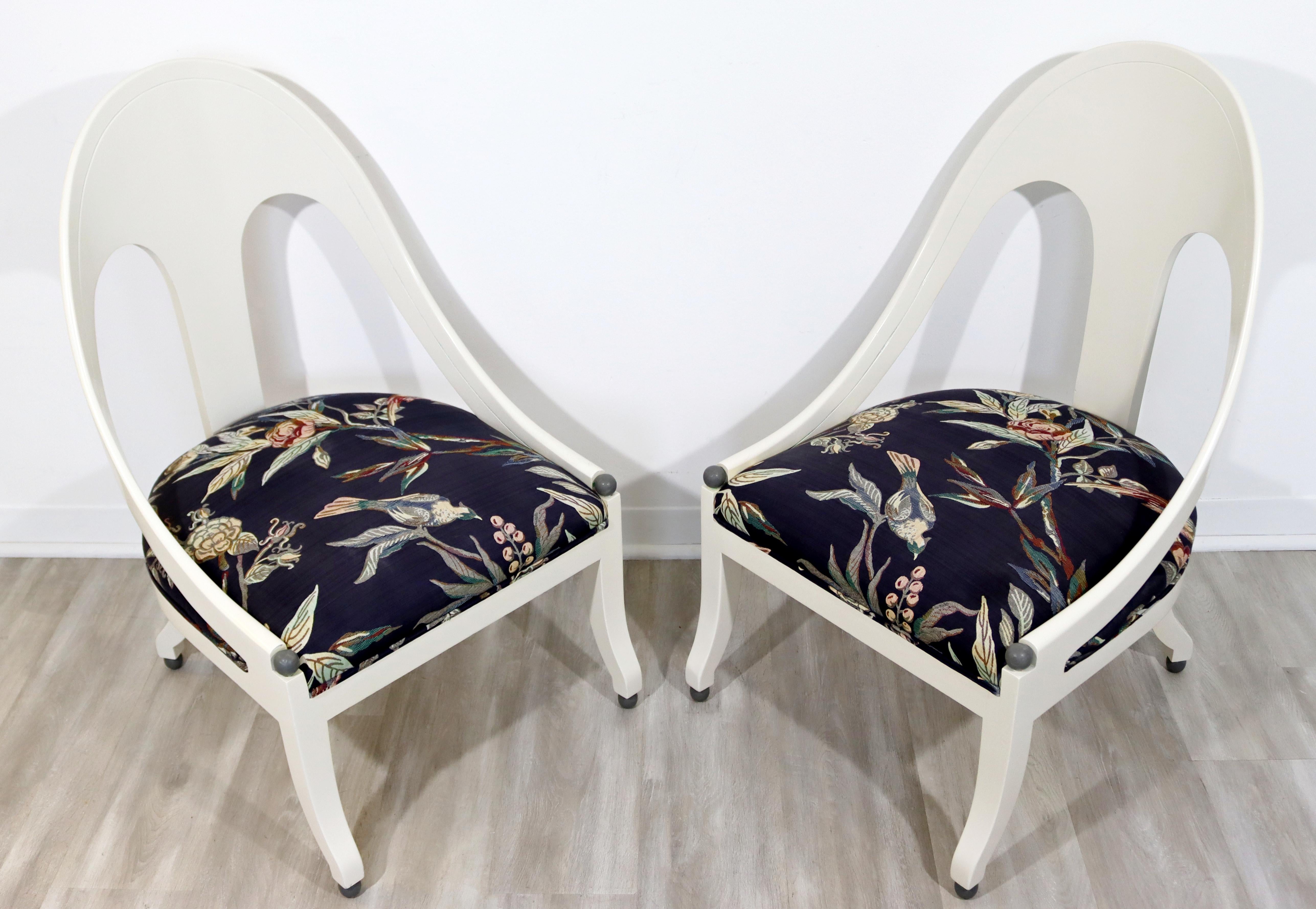 Mid-Century Modern Michael Taylor for Baker Spoon Back Slipper Accent Chairs 60s In Good Condition In Keego Harbor, MI