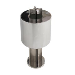 Mid-Century Modern Michel Boyer Steel French Sculptural Table Lamp