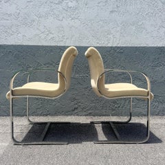 Mid Century Modern Miles Van Der Rohe Brno Cantilever Dining Chairs Set of 4