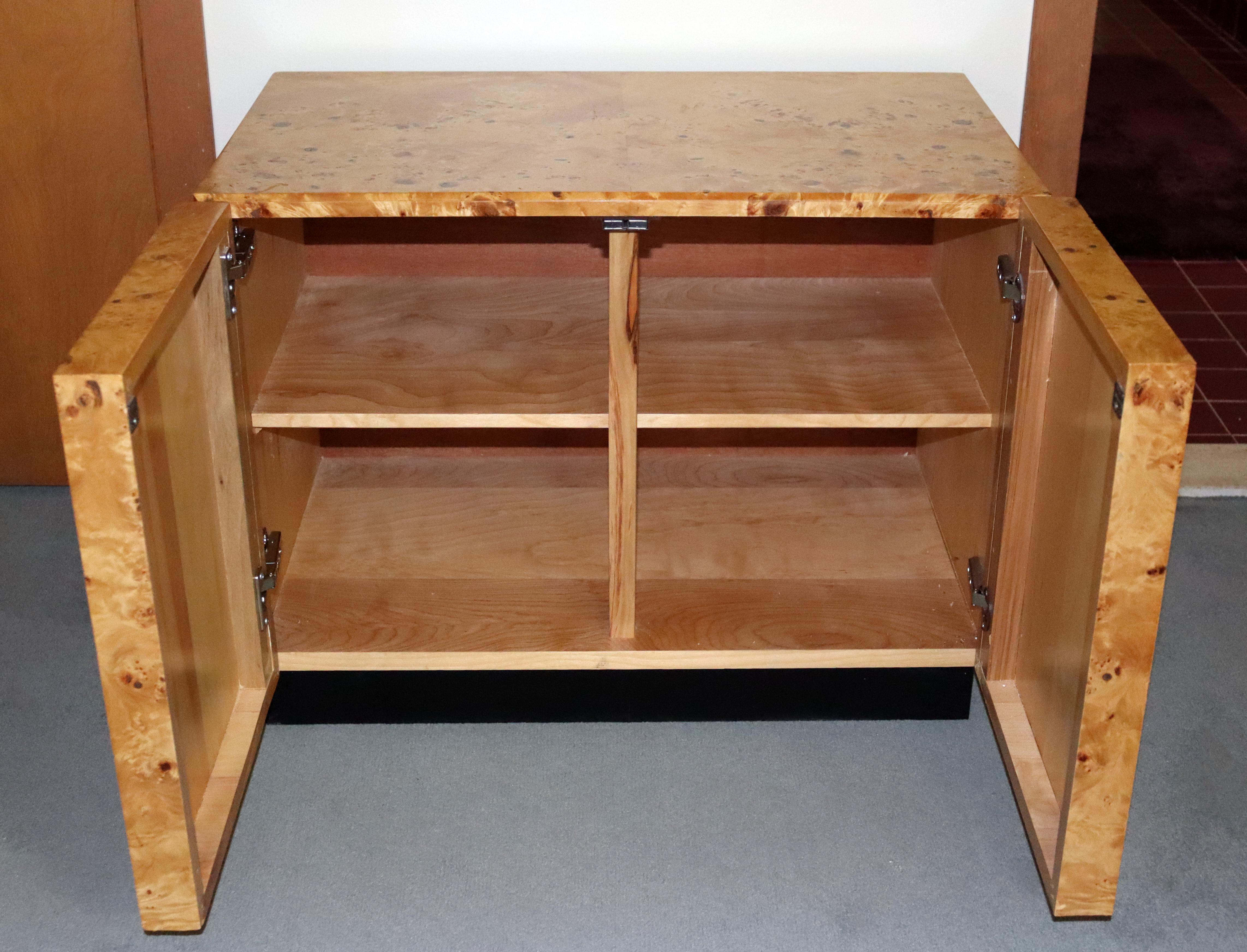 Mid-Century Modern Arthur Umanoff Burl Wood Bedroom Set Dressers Nightstands 80s 5