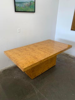 Mid-Century Modern Milo Baughman Burlwood Dining Table