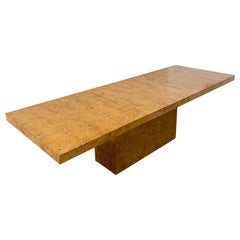 Mid-Century Modern Milo Baughman Burlwood Dining Table