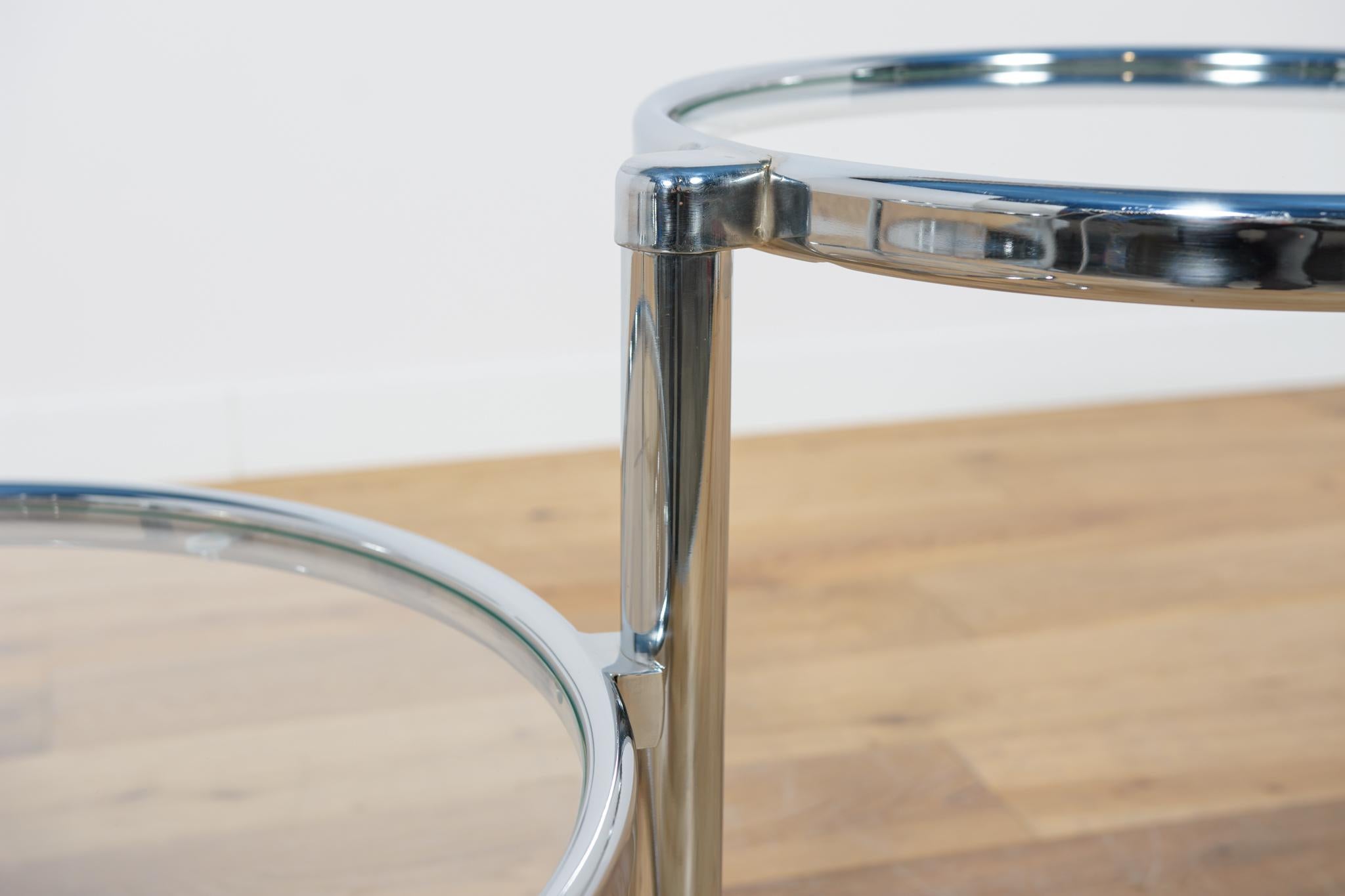 Mid-Century Modern Milo Baughman Chrome & Glass Coffee Table by Milo Baughman. For Sale 12