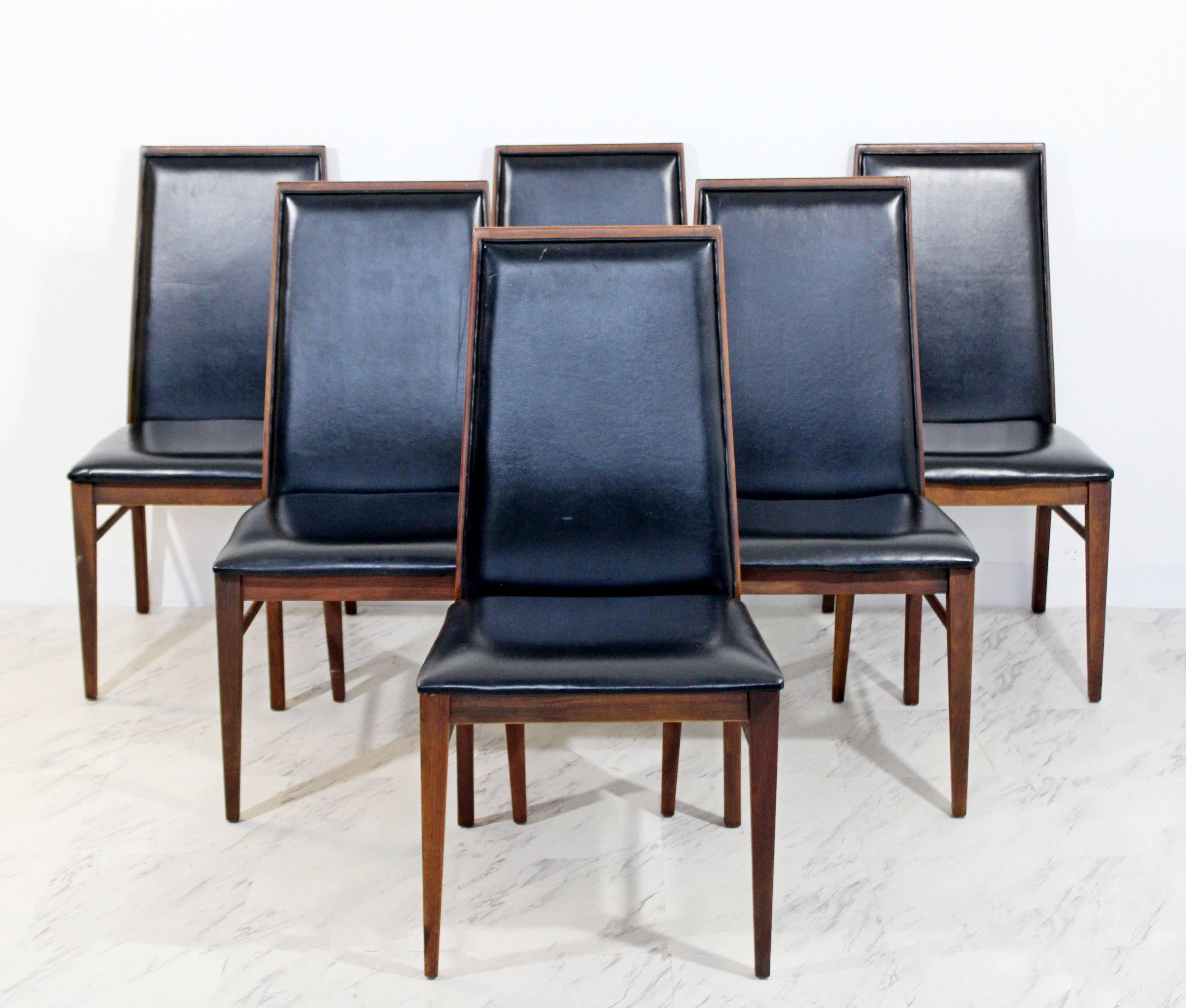 Mid-Century Modern Milo Baughman Directional Dining Table Dillinghman Six Chairs In Good Condition In Keego Harbor, MI