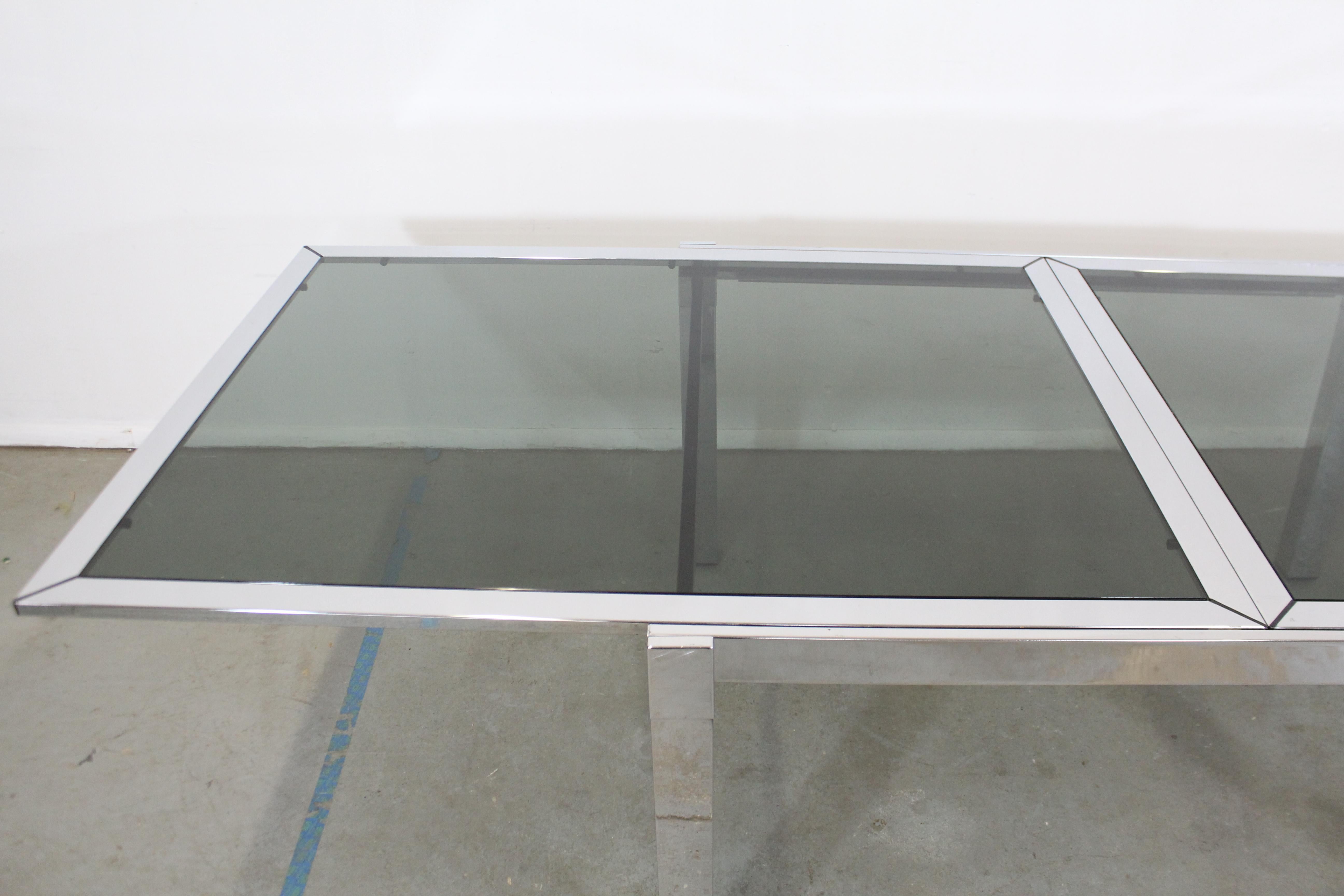 modern glass extendable dining table