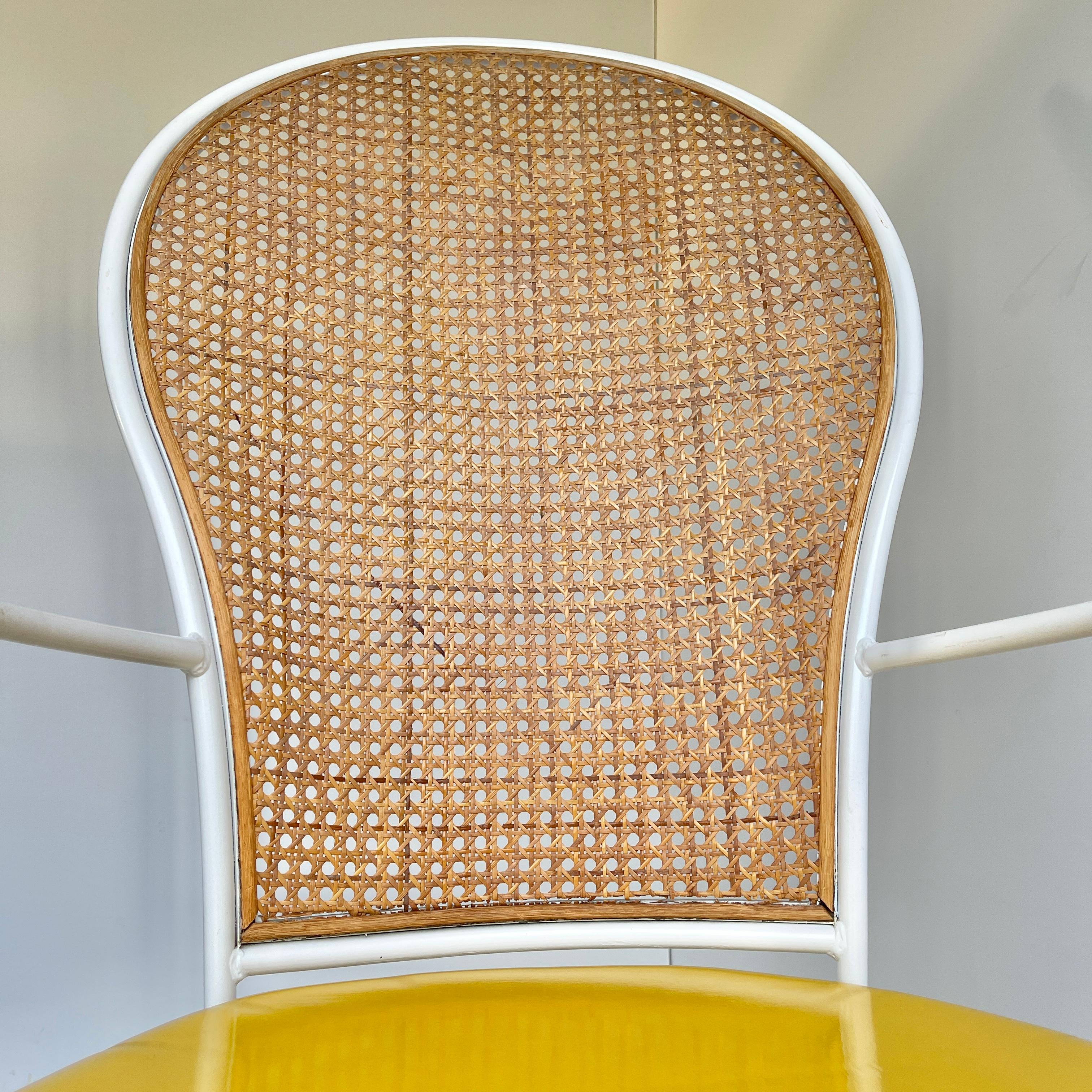 Mid-Century Modern Milo Baughman for Thayer Coggin Cane Back Arm Chair 10