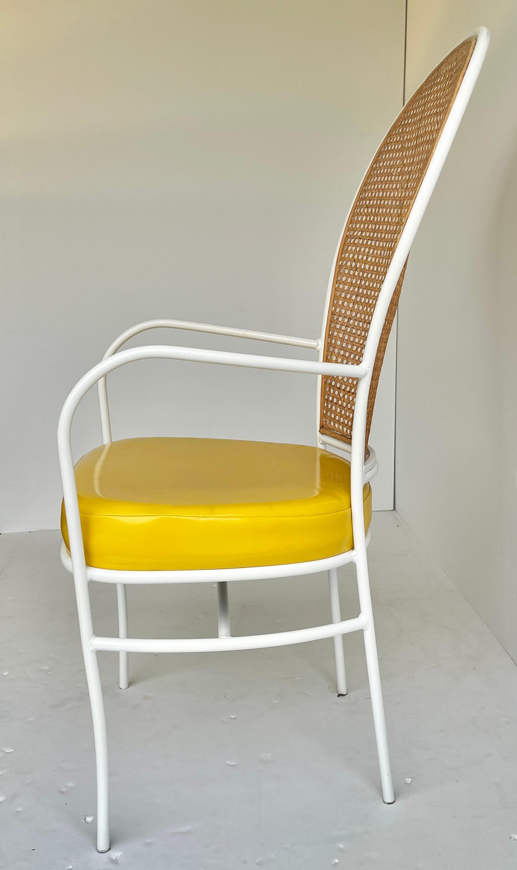 Mid-Century Modern Milo Baughman for Thayer Coggin Cane Back Arm Chair 2