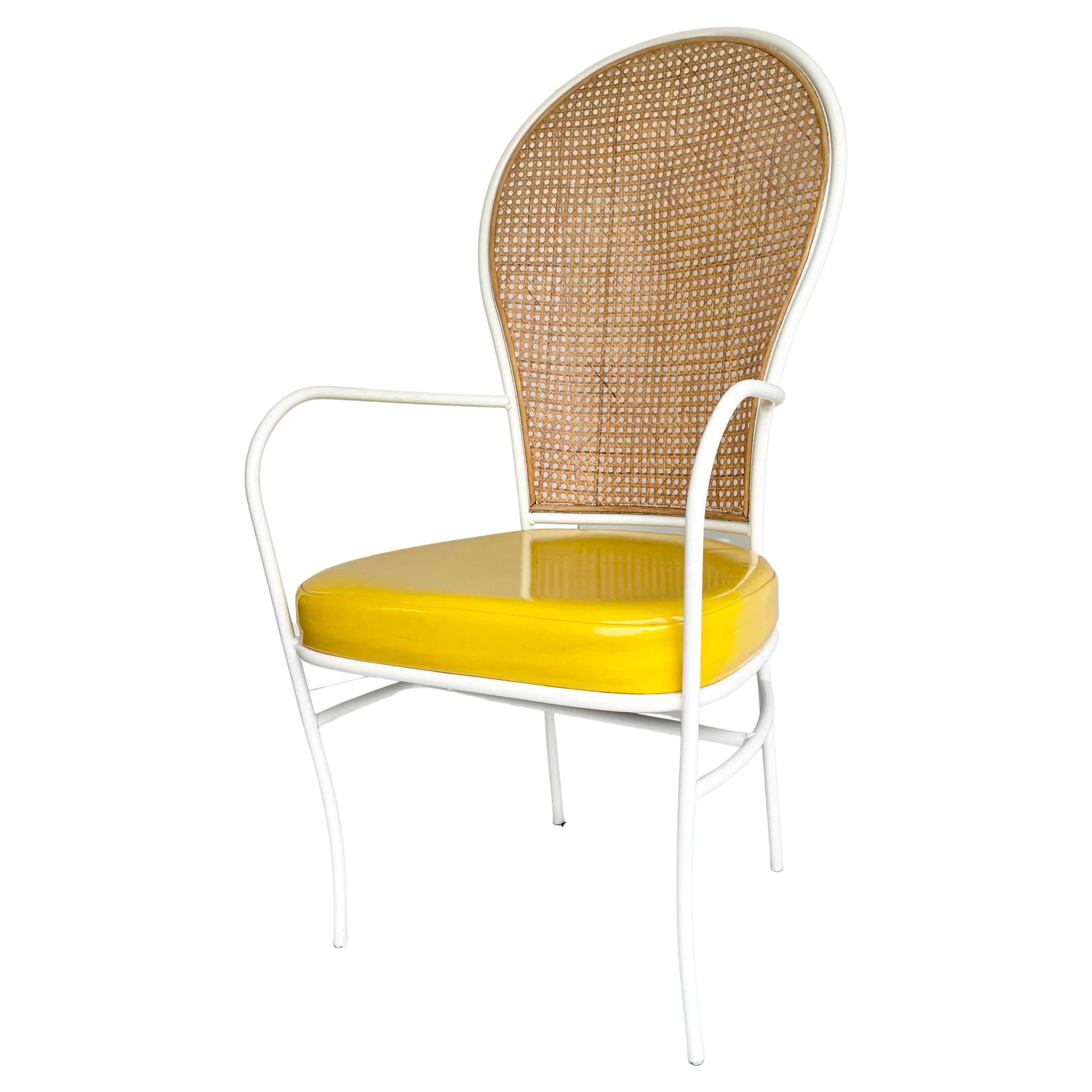Mid-Century Modern Milo Baughman for Thayer Coggin Cane Back Arm Chair