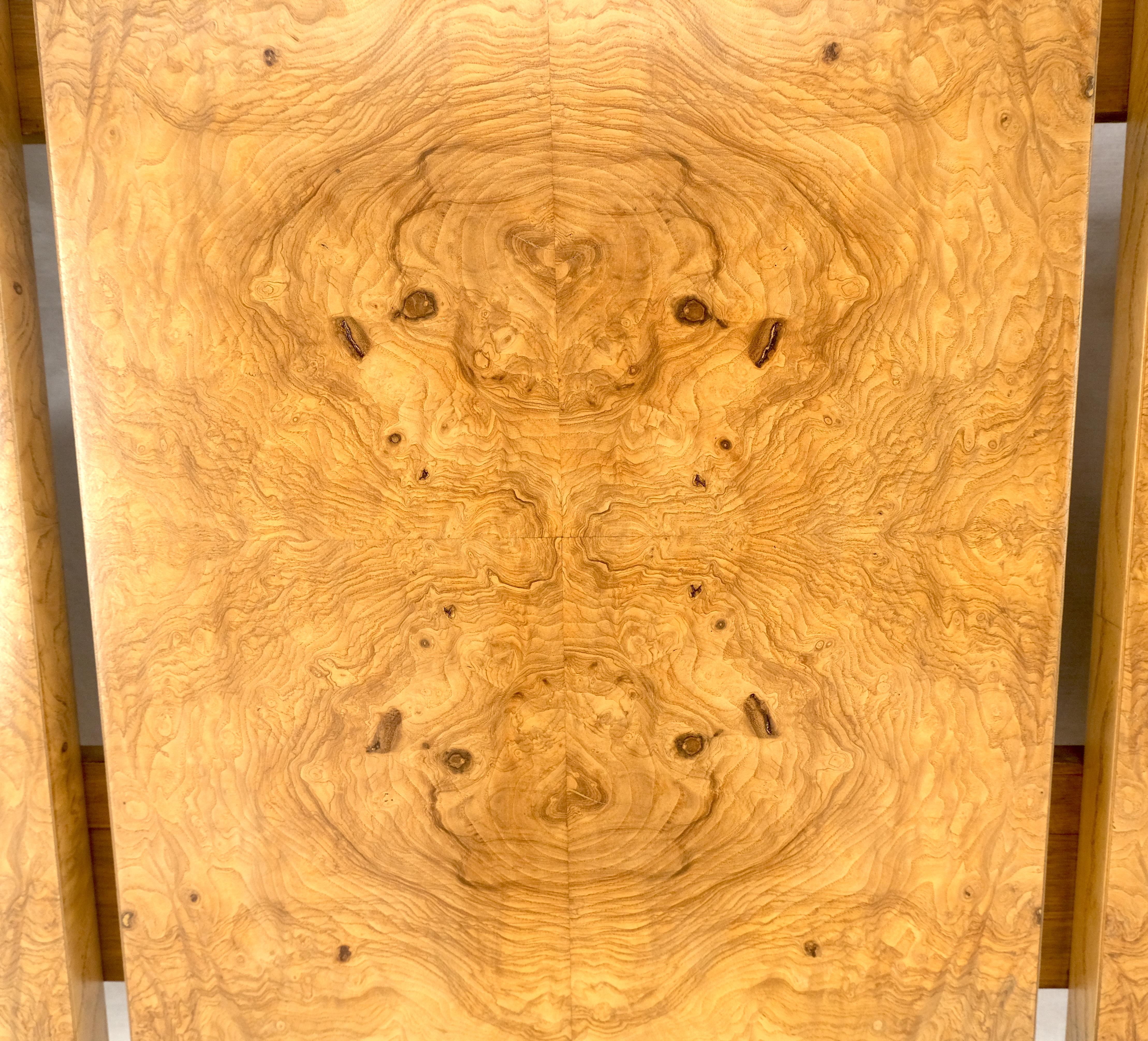 Mid-Century Modern Mid Century Modern Milo Baughman Full Queen Size Burl Wood Headboard Bed MINT! For Sale