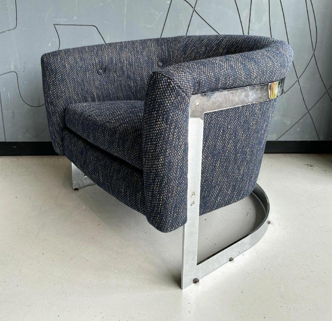 American Mid-Century Modern Milo Baughman Lounge Chair For Sale