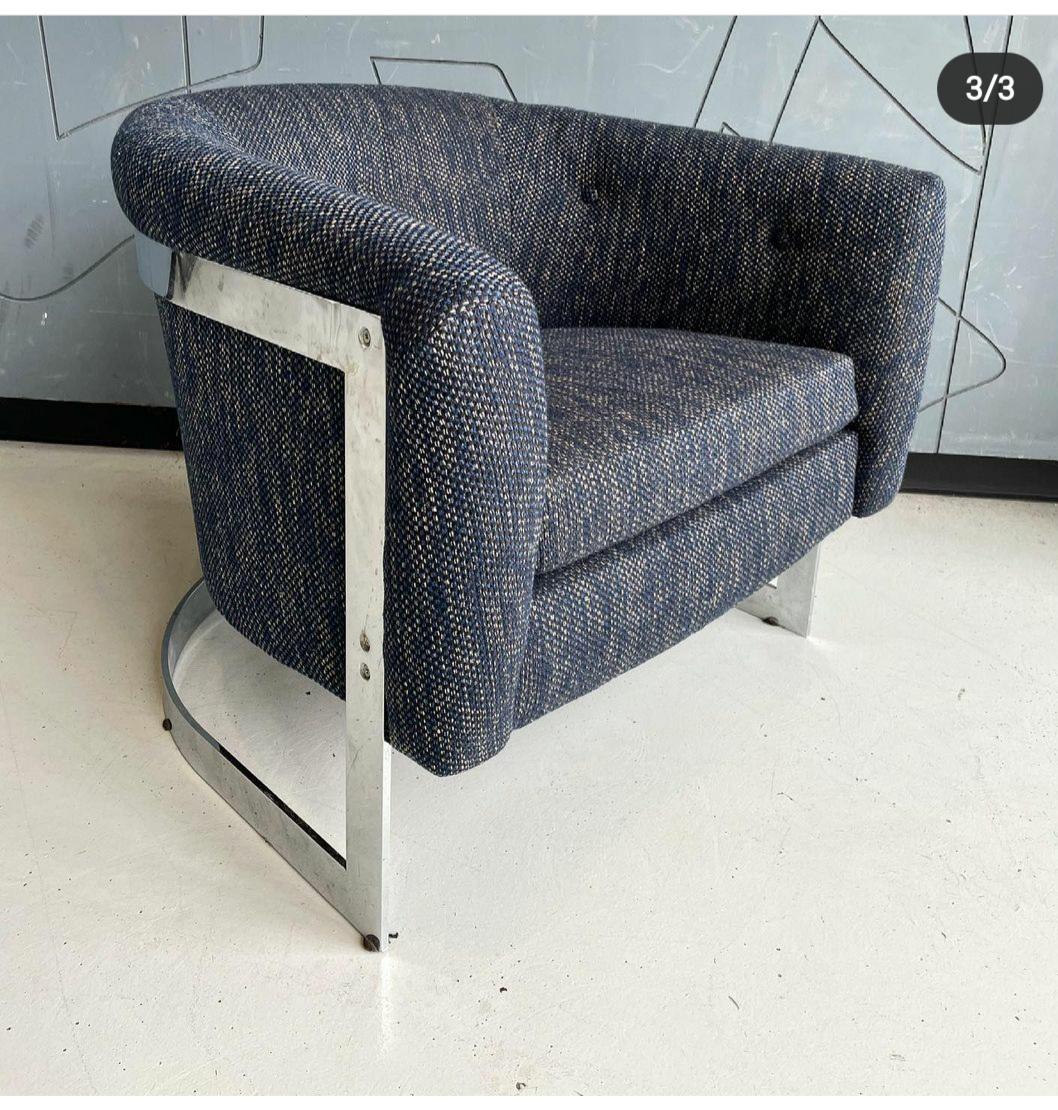 Mid-Century Modern Milo Baughman Lounge Chair In Good Condition For Sale In Philadelphia, PA