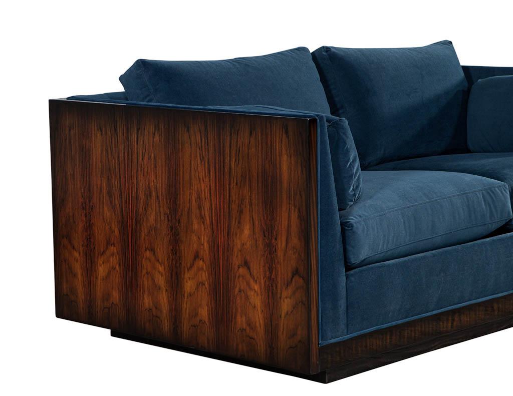 Mid-Century Modern Milo Baughman Loveseat Sofa 4