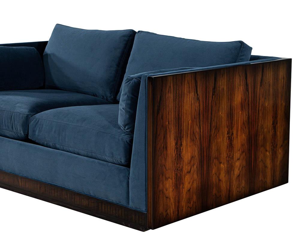 Mid-Century Modern Milo Baughman Loveseat Sofa 7