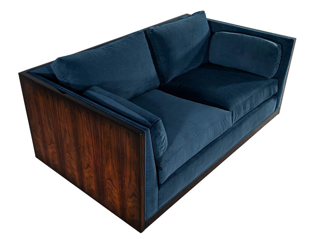 Mid-Century Modern Milo Baughman Loveseat Sofa 8