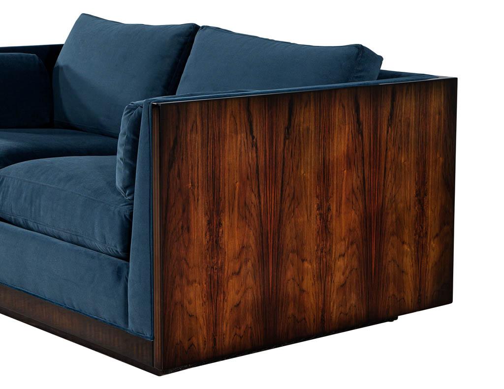 Mid-Century Modern Milo Baughman Loveseat Sofa In Excellent Condition In North York, ON