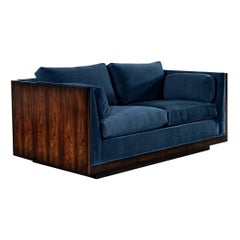 Modernes Milo Baughman Loveseat Sofa aus der Mitte des Jahrhunderts