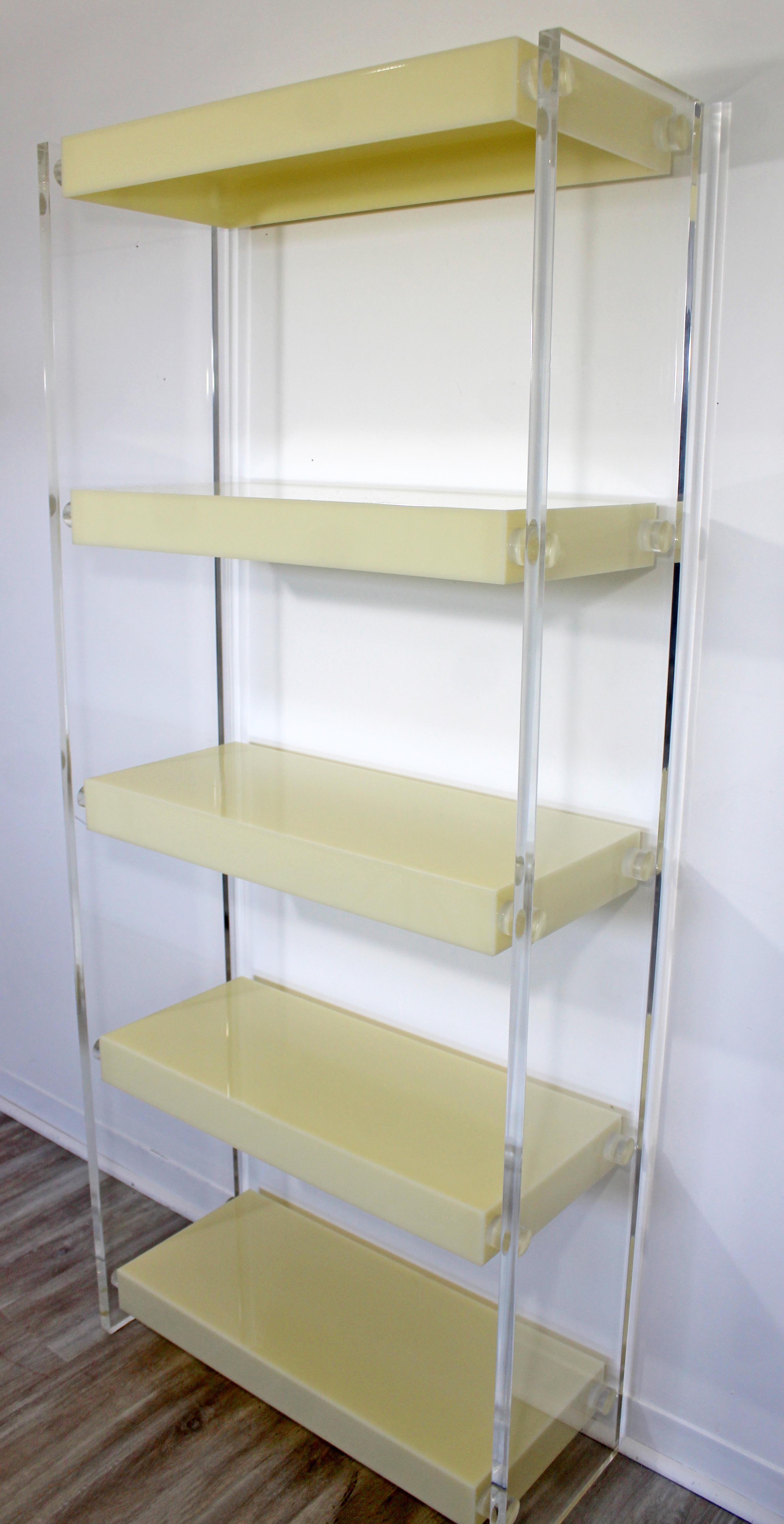 acrylic shelving units